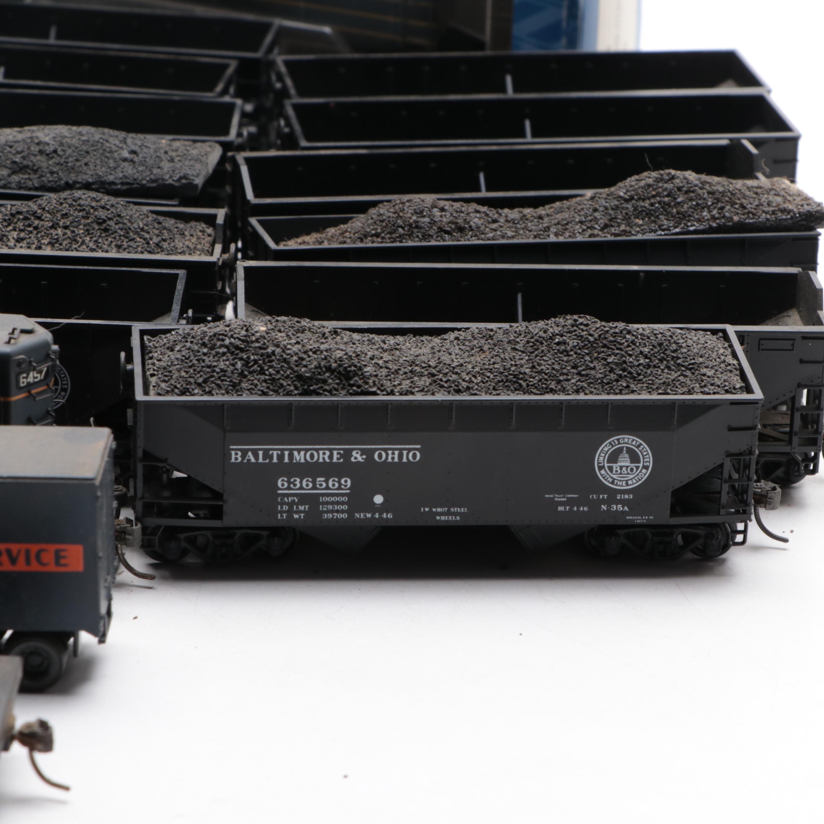 Bachmann Baltimore and Ohio Locomotives with Coal and Other Cars