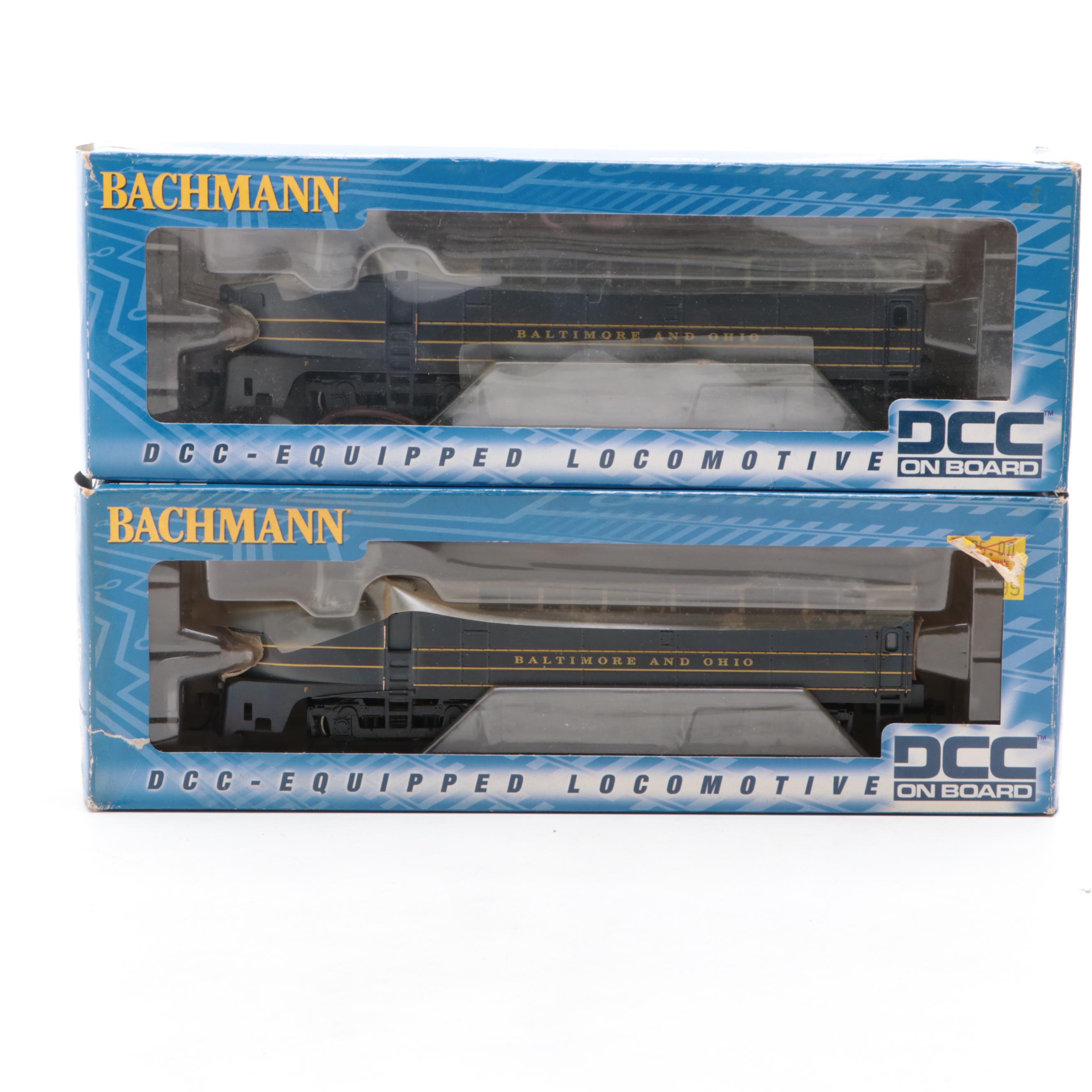 Bachmann Baltimore and Ohio Locomotives with Coal and Other Cars