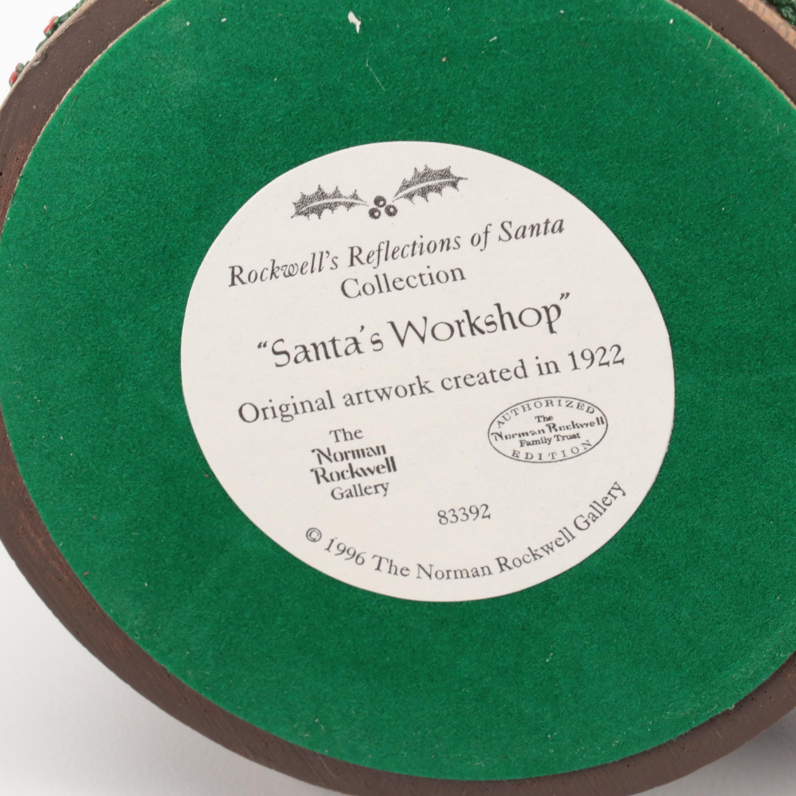 Rockwell Gallery Resin Santa Claus Ornaments, Franklin Mint Music Box, and More