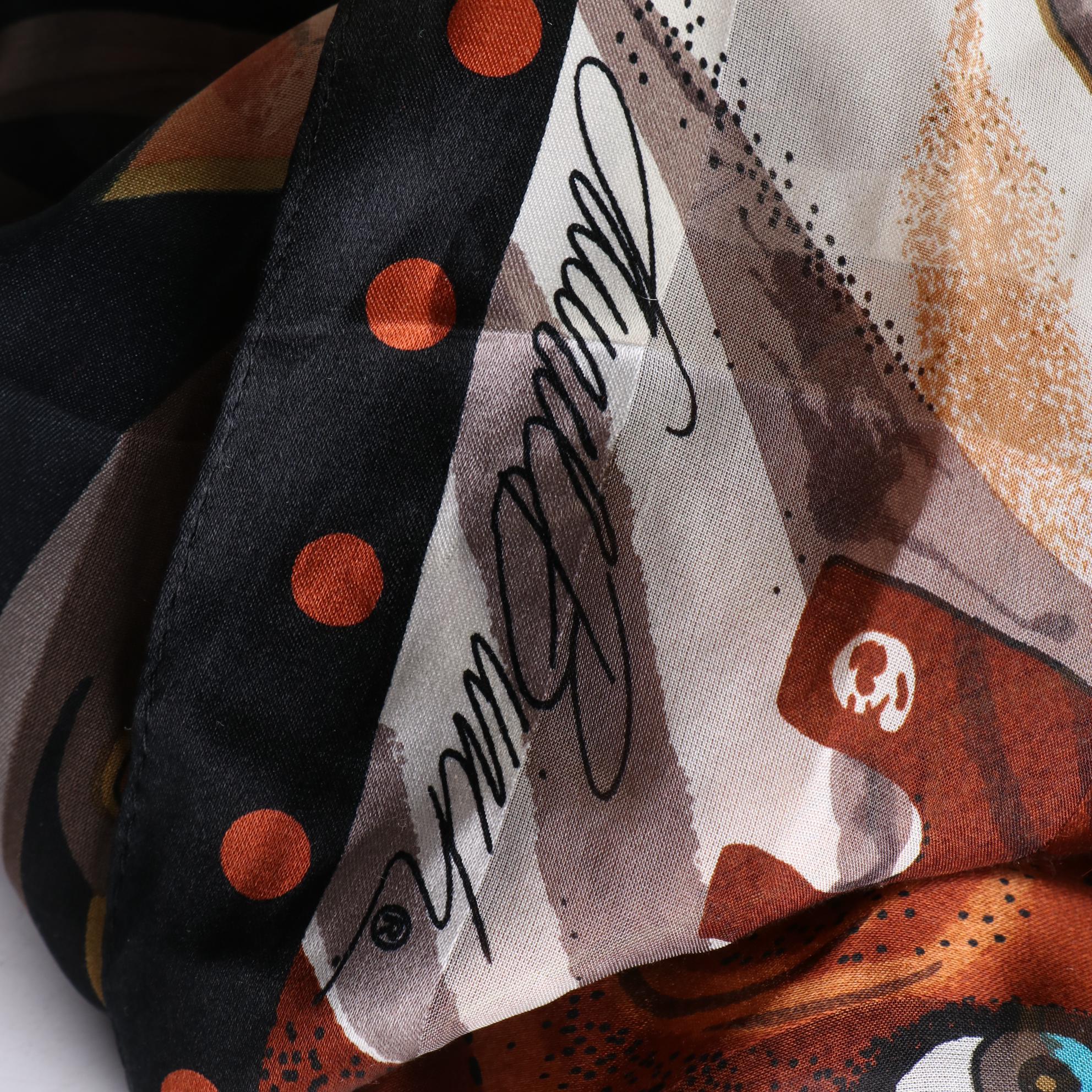 Laurel Burch Silk Fringe Scarf with Other Infinity and Wrap Scarves