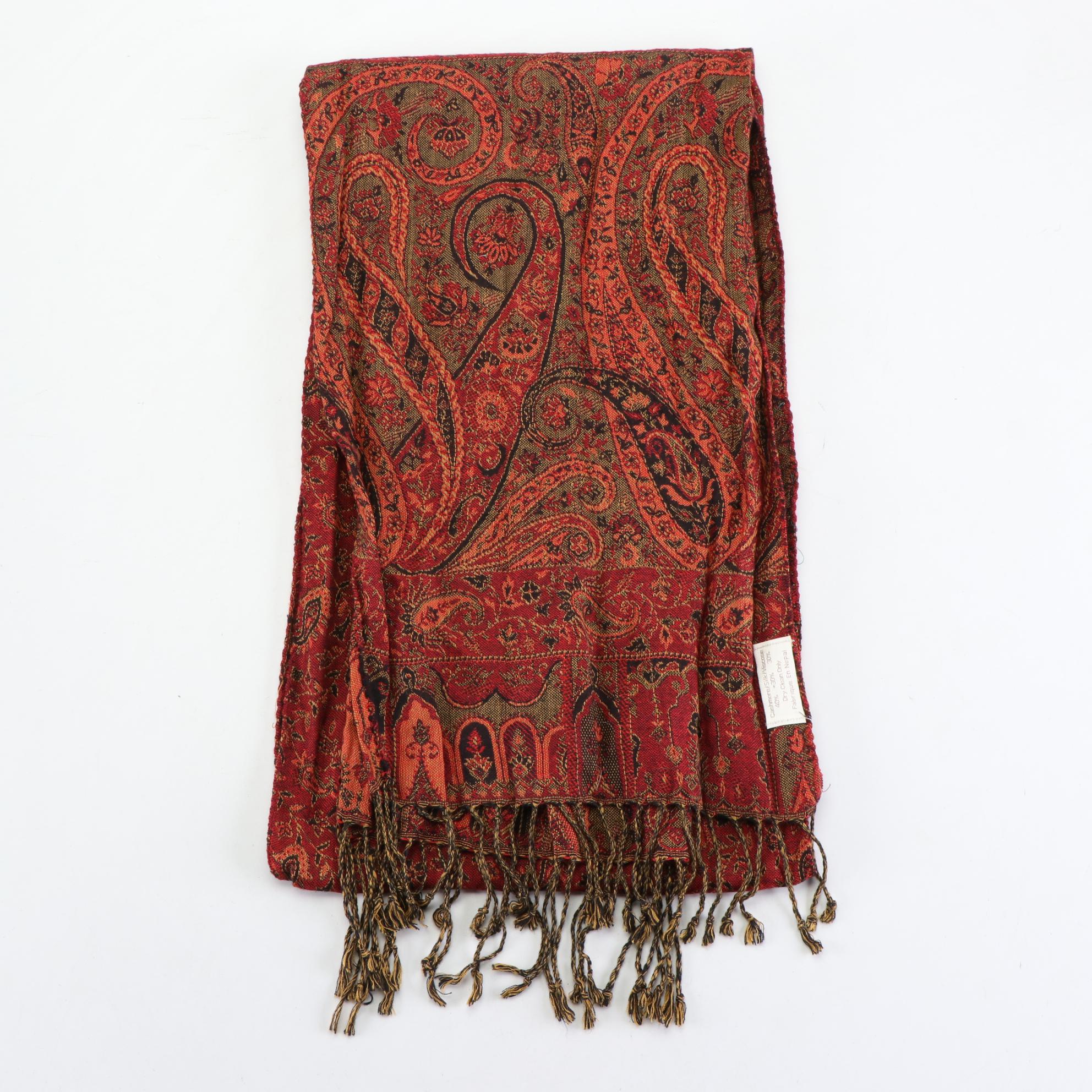 Laurel Burch Silk Fringe Scarf with Other Infinity and Wrap Scarves