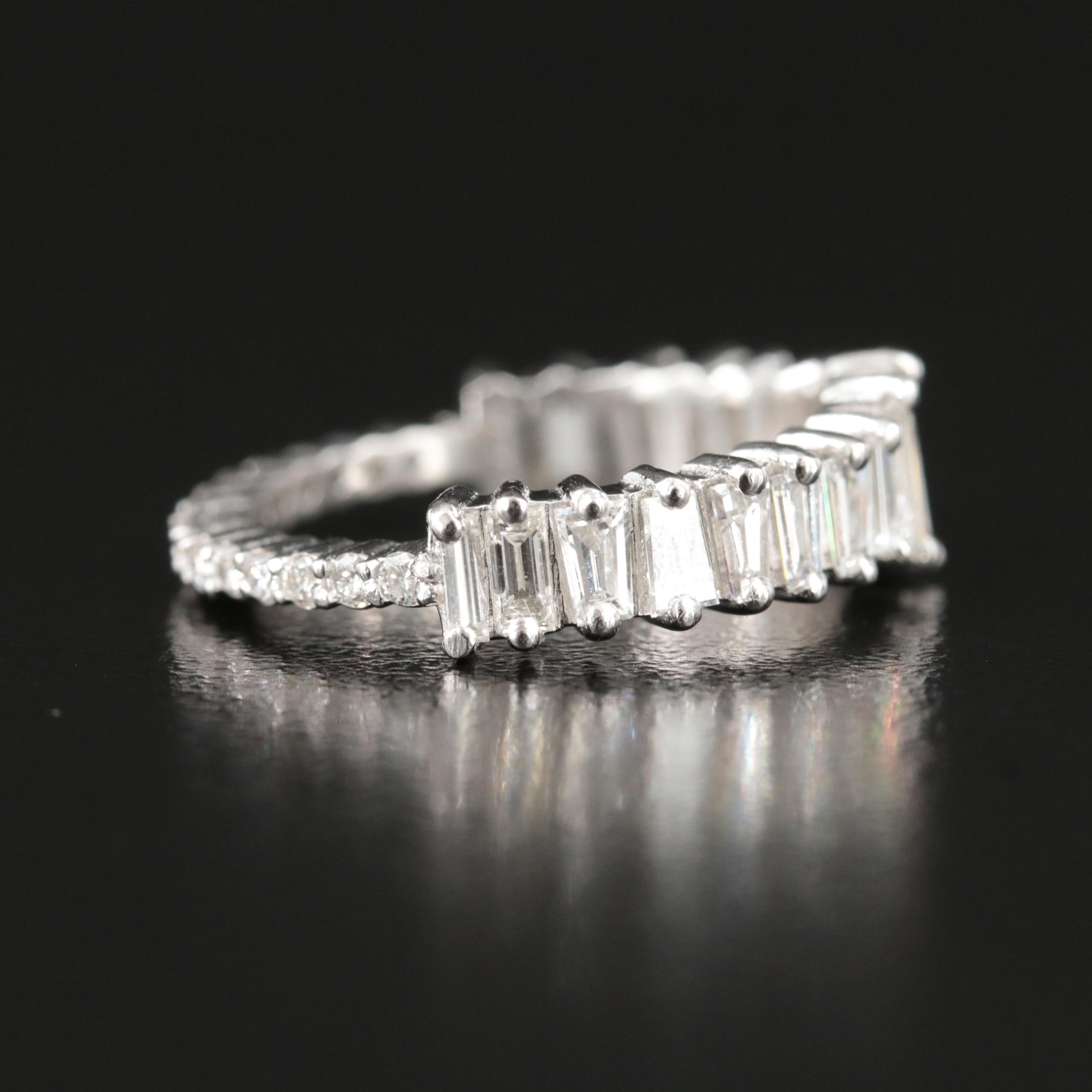 Platinum 1.45 CTW Diamond Eternity Band