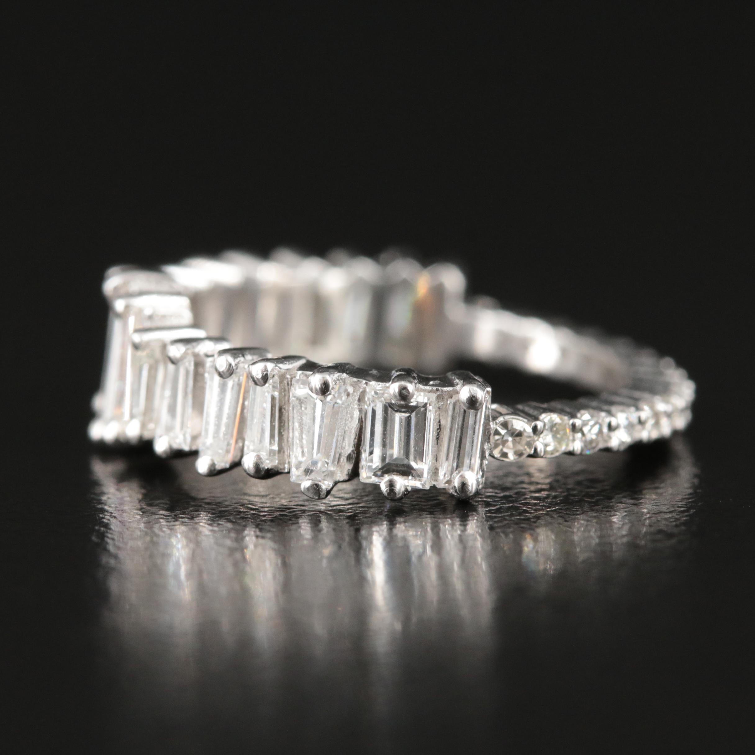 Platinum 1.45 CTW Diamond Eternity Band