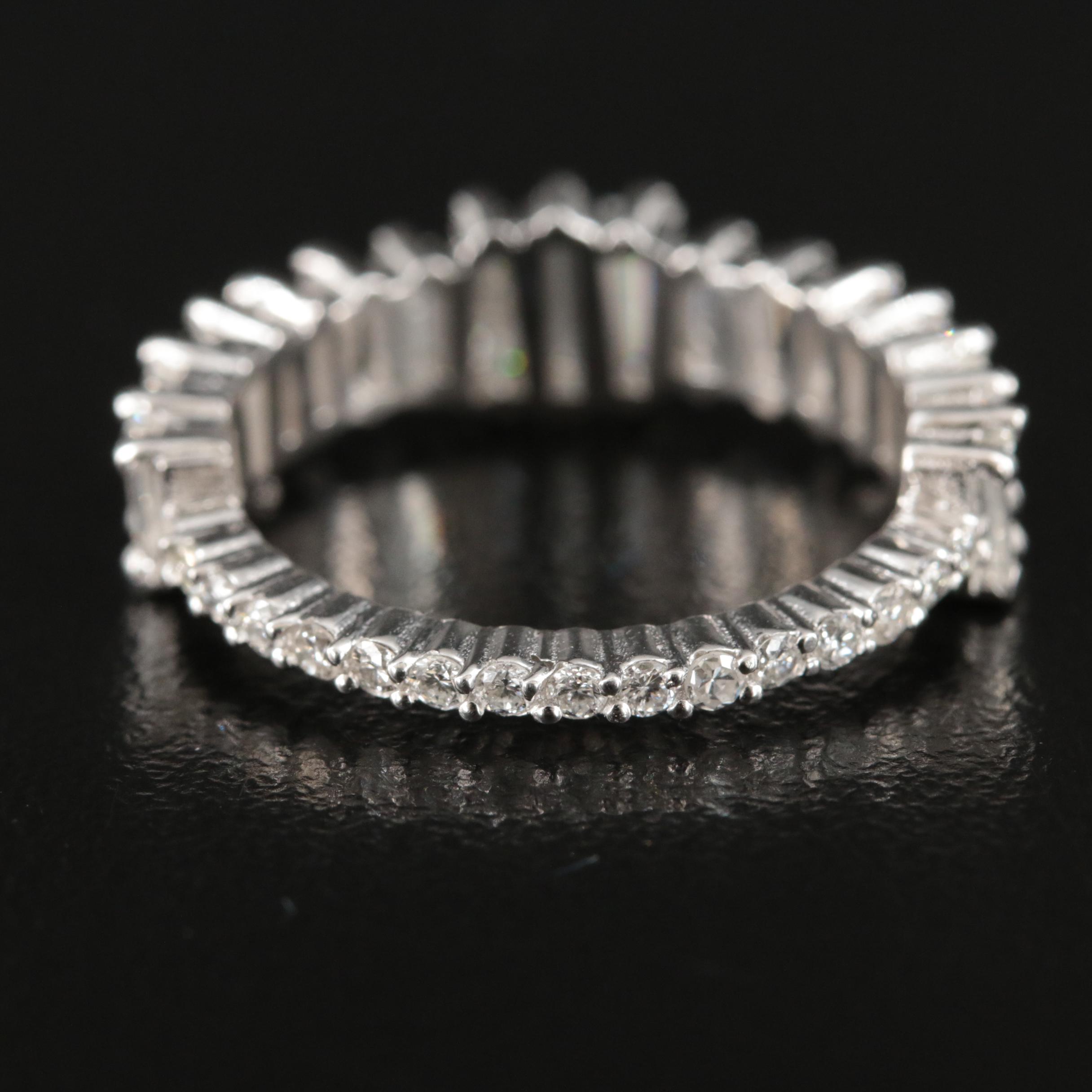 Platinum 1.45 CTW Diamond Eternity Band