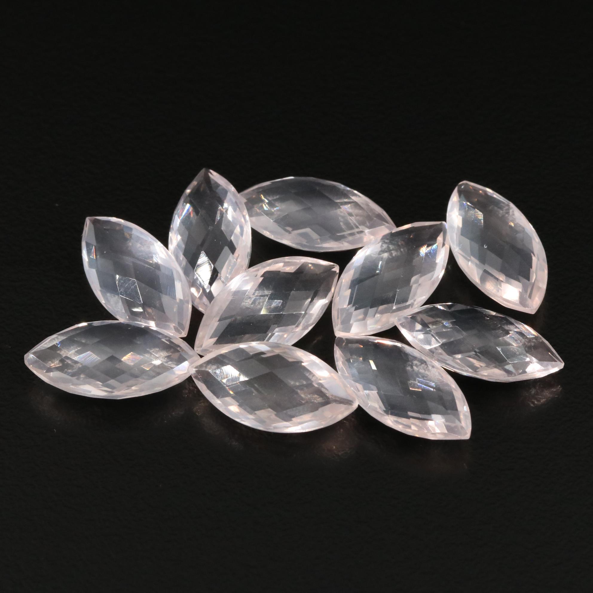 Loose 39.90 CTW Rose Quartz Lot