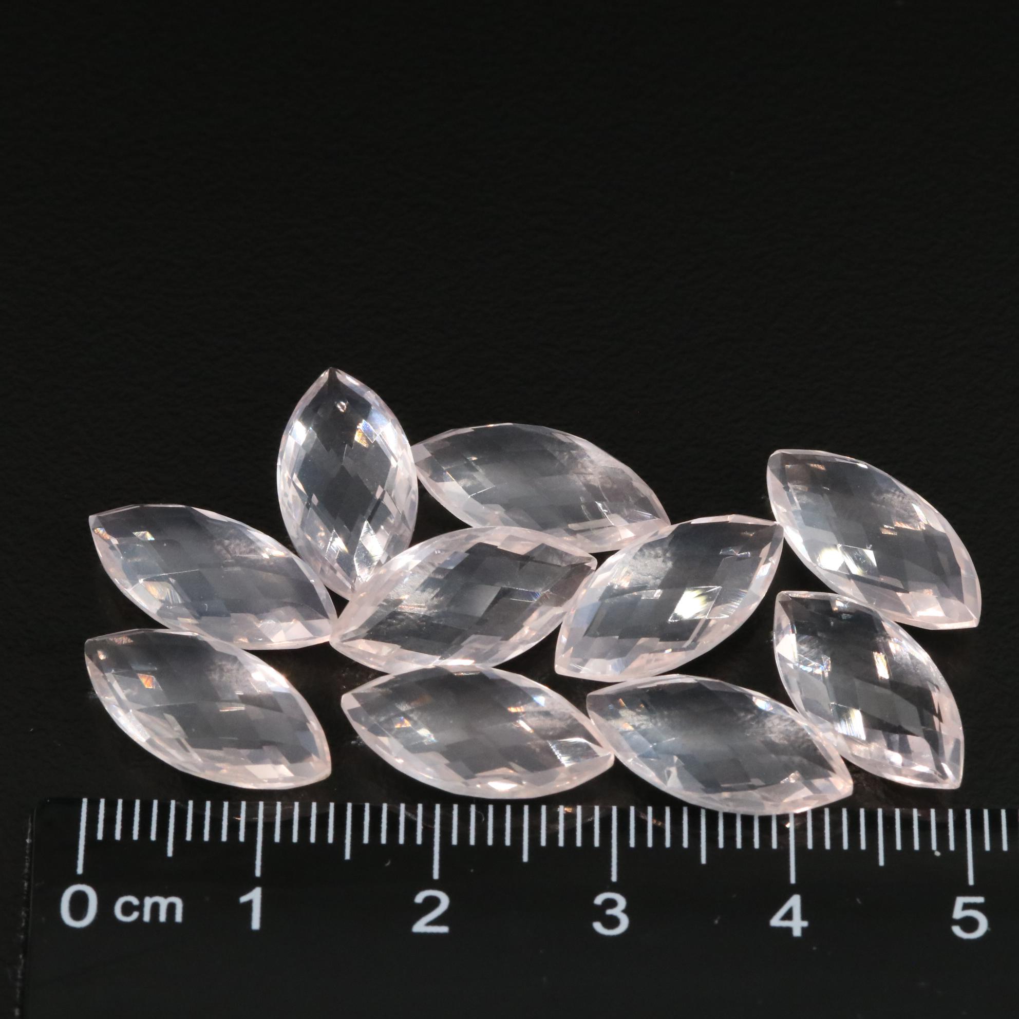 Loose 39.90 CTW Rose Quartz Lot