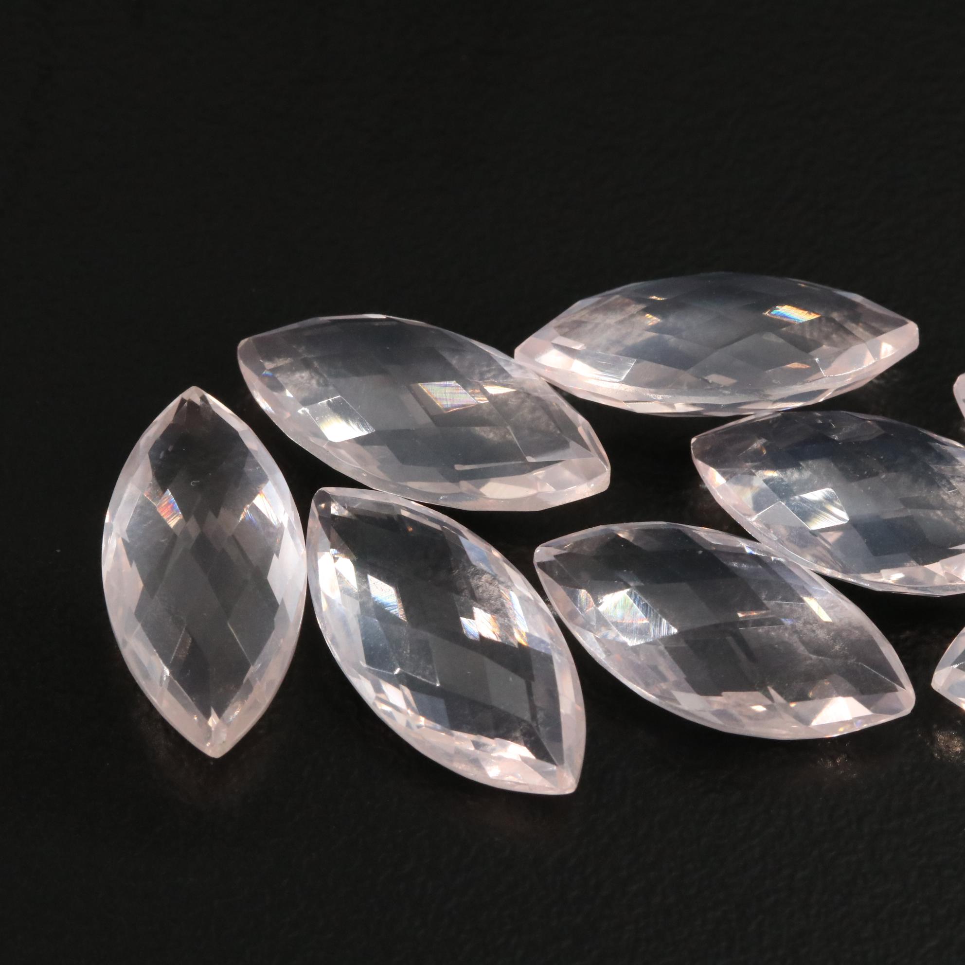 Loose 39.90 CTW Rose Quartz Lot