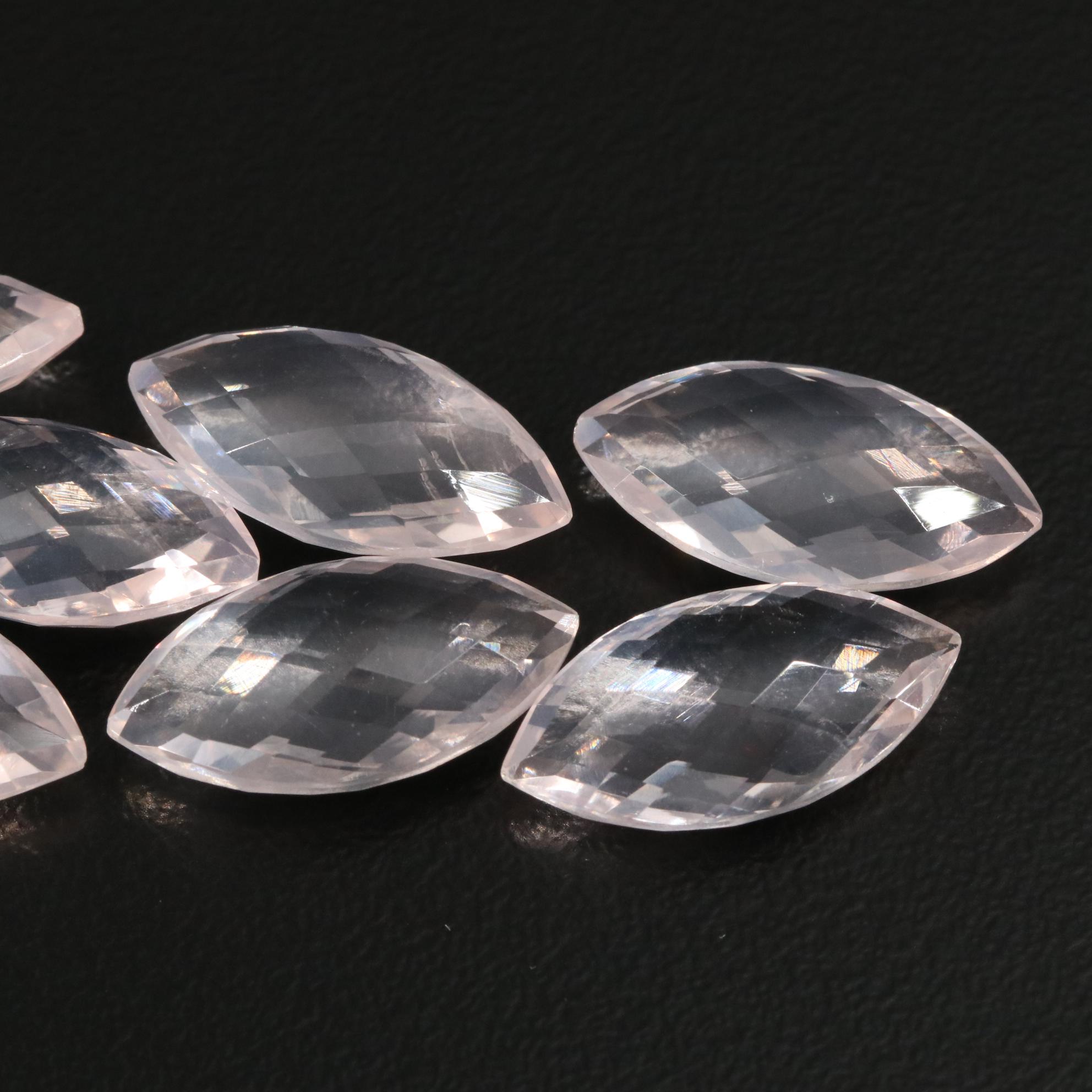 Loose 39.90 CTW Rose Quartz Lot