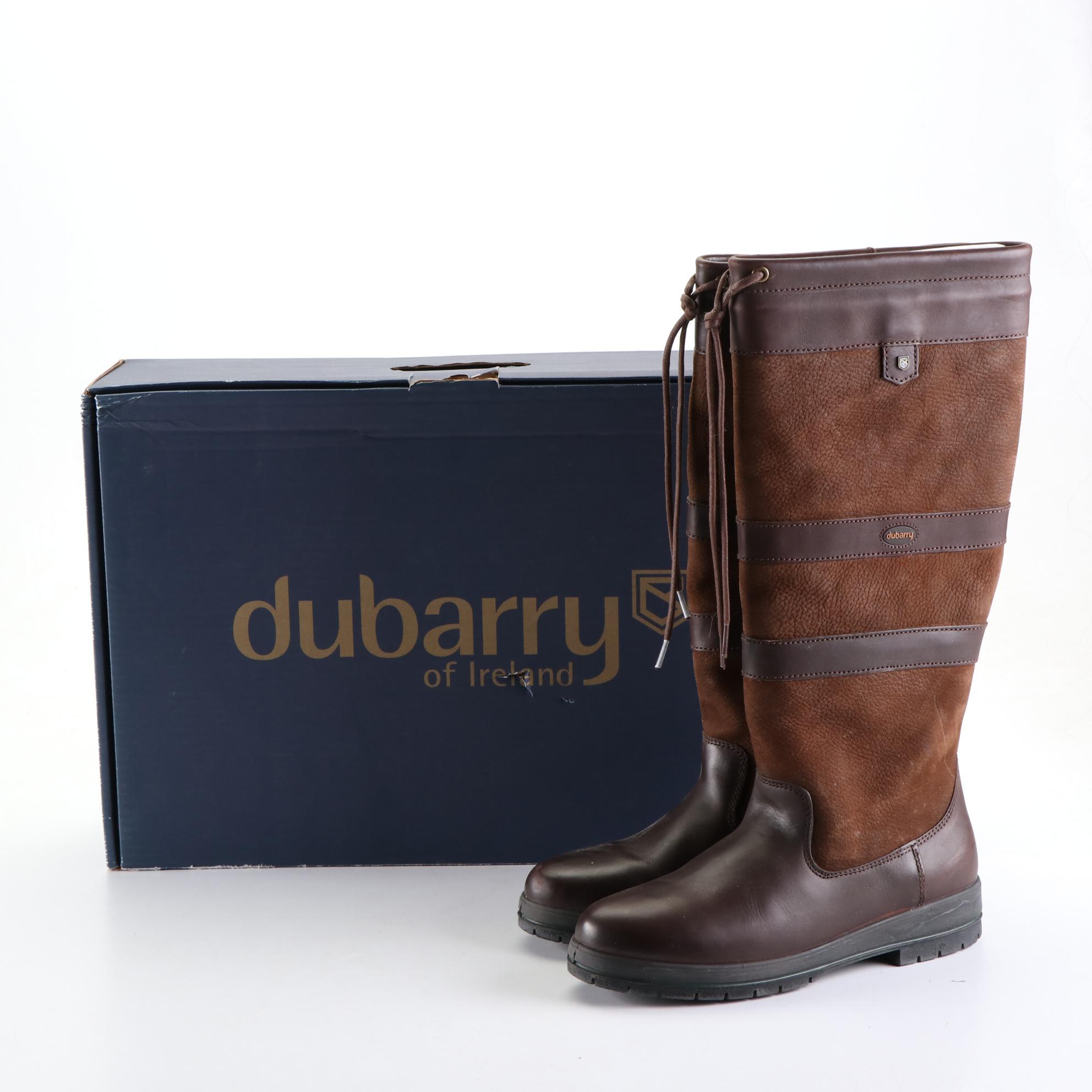 Dubarry of Ireland Galway Country Boots in Waterproof Leather with Box