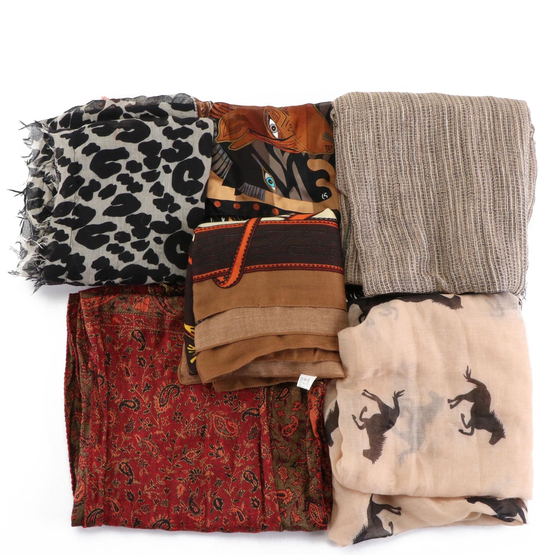 Laurel Burch Silk Fringe Scarf with Other Infinity and Wrap Scarves