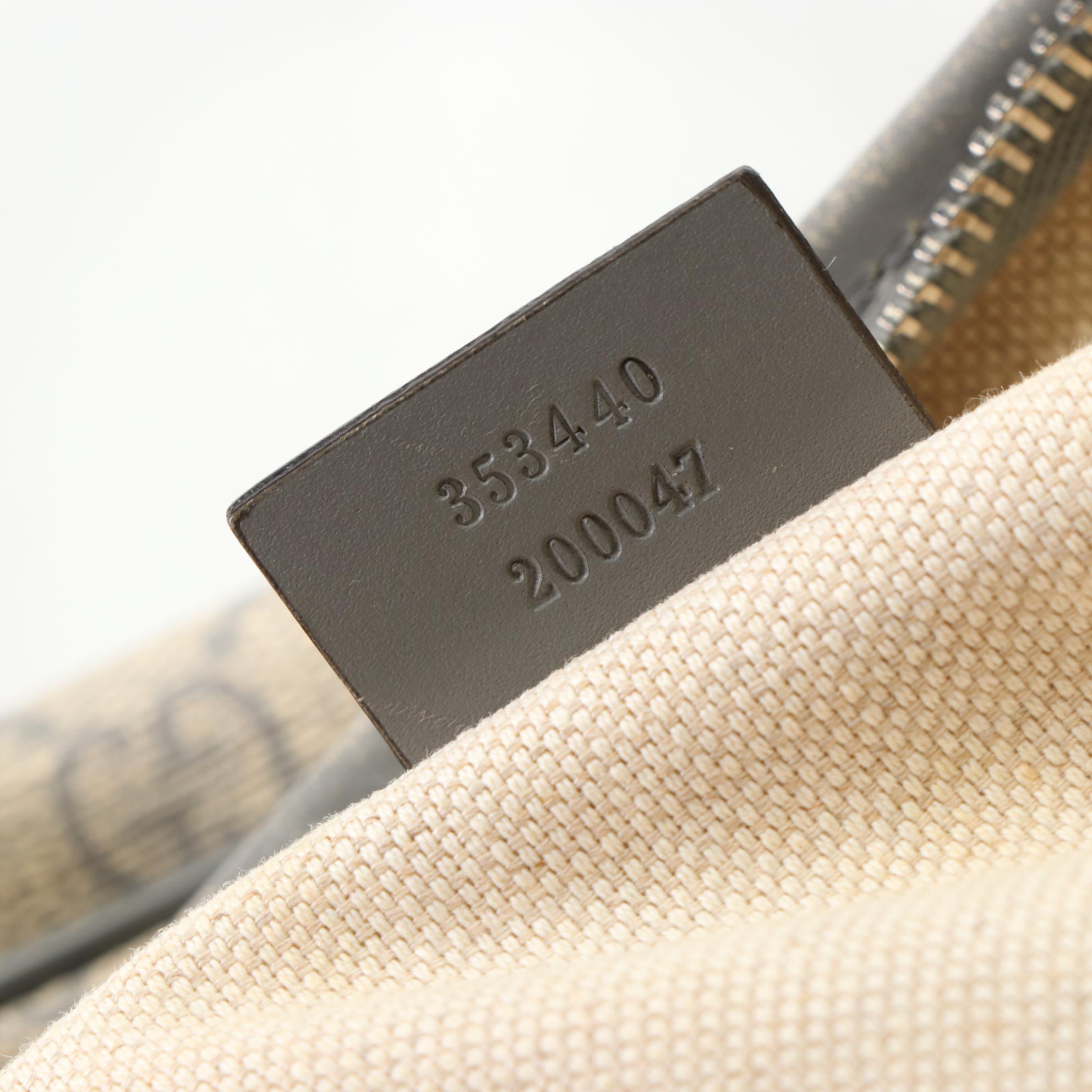 Gucci Small Tote Bag in GG Supreme Coated Canvas and Leather