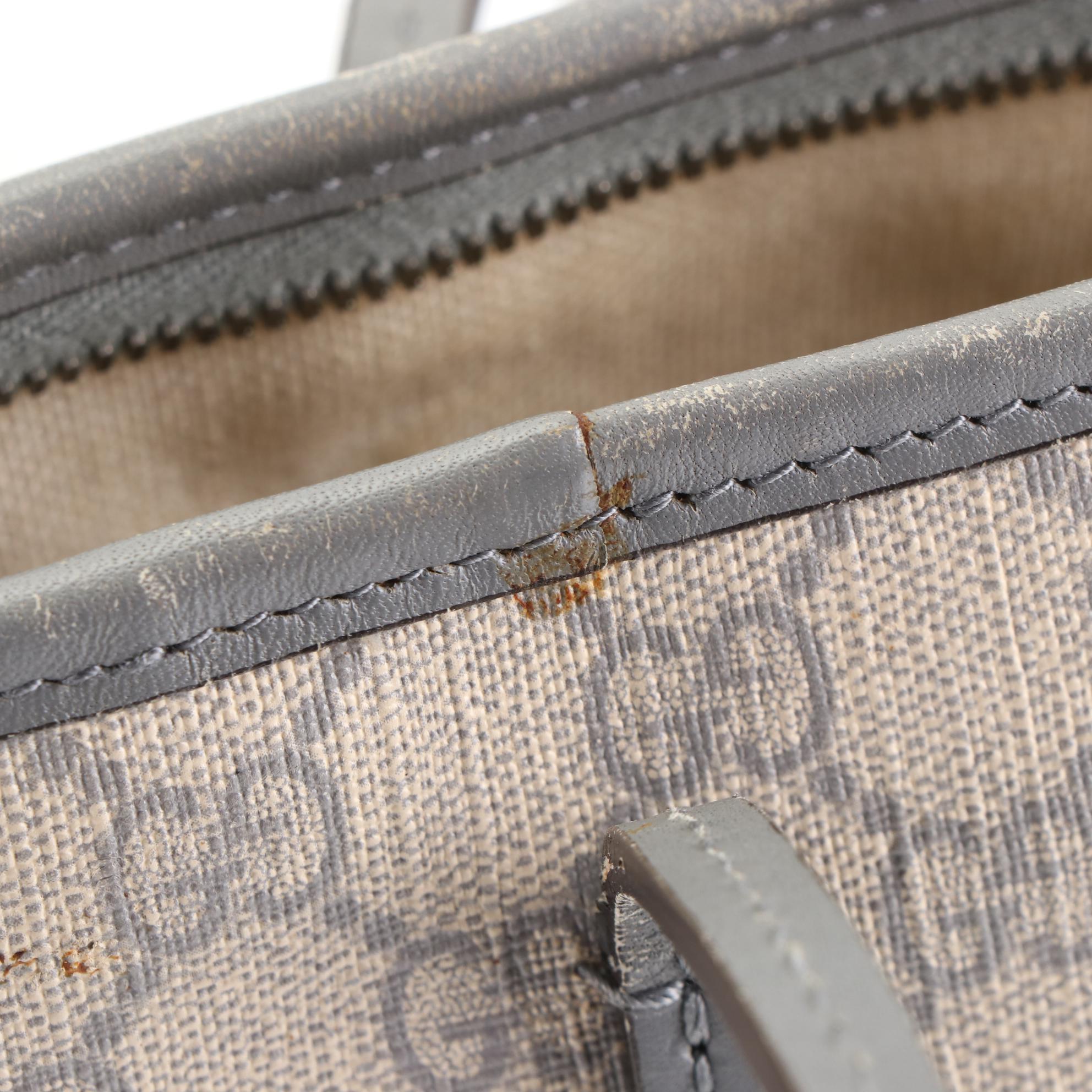 Gucci Small Tote Bag in GG Supreme Coated Canvas and Leather