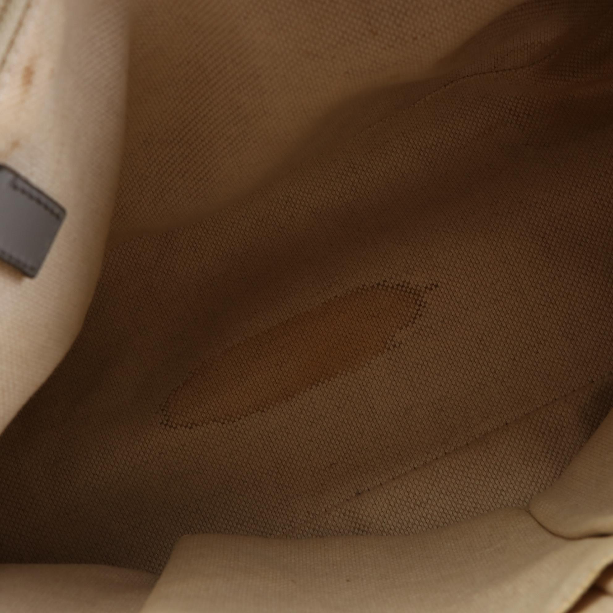 Gucci Small Tote Bag in GG Supreme Coated Canvas and Leather