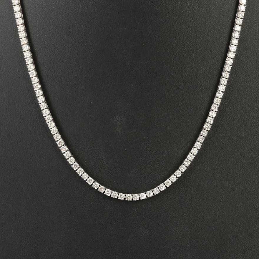 14K 8.50 CTW Diamond Line Necklace