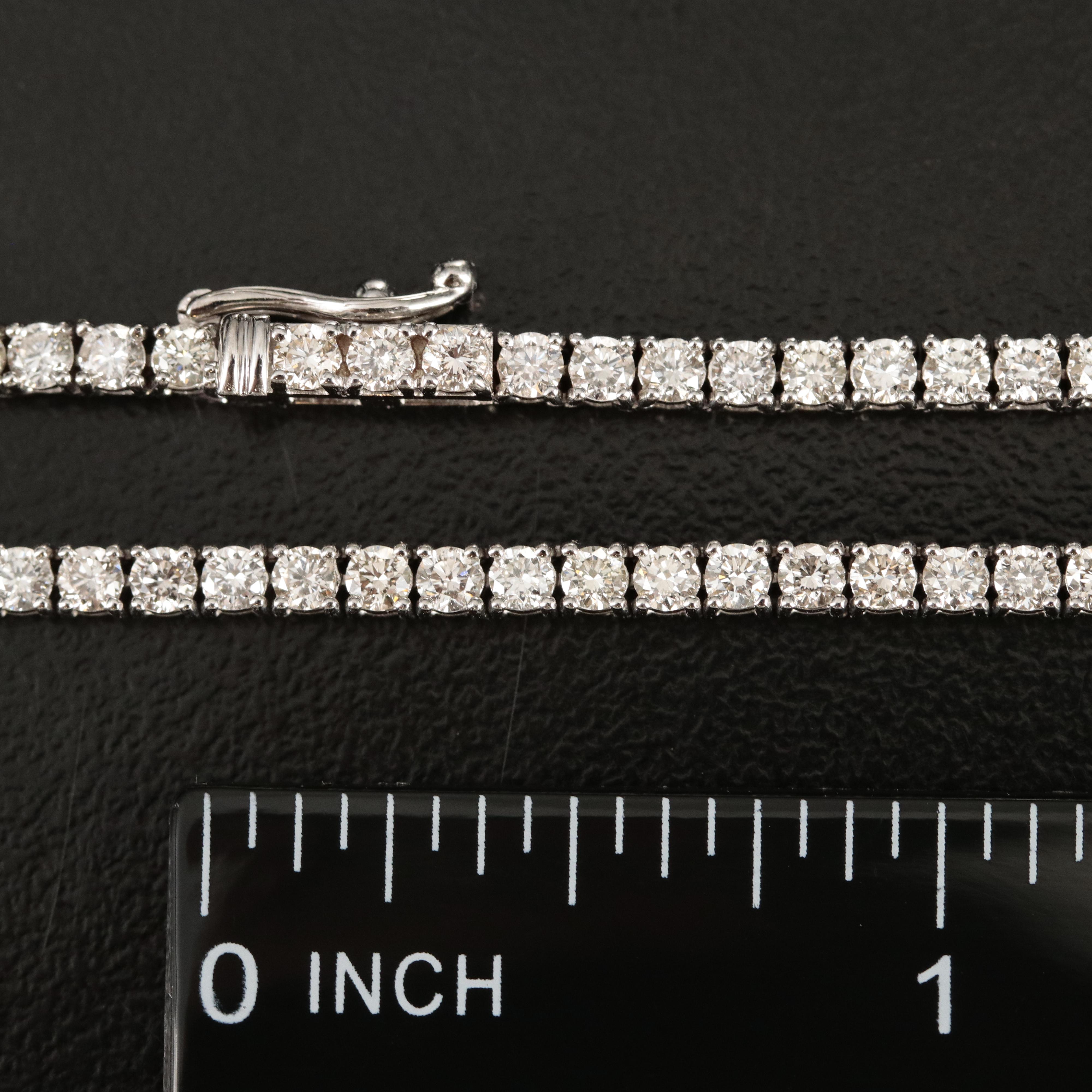 14K 8.50 CTW Diamond Line Necklace