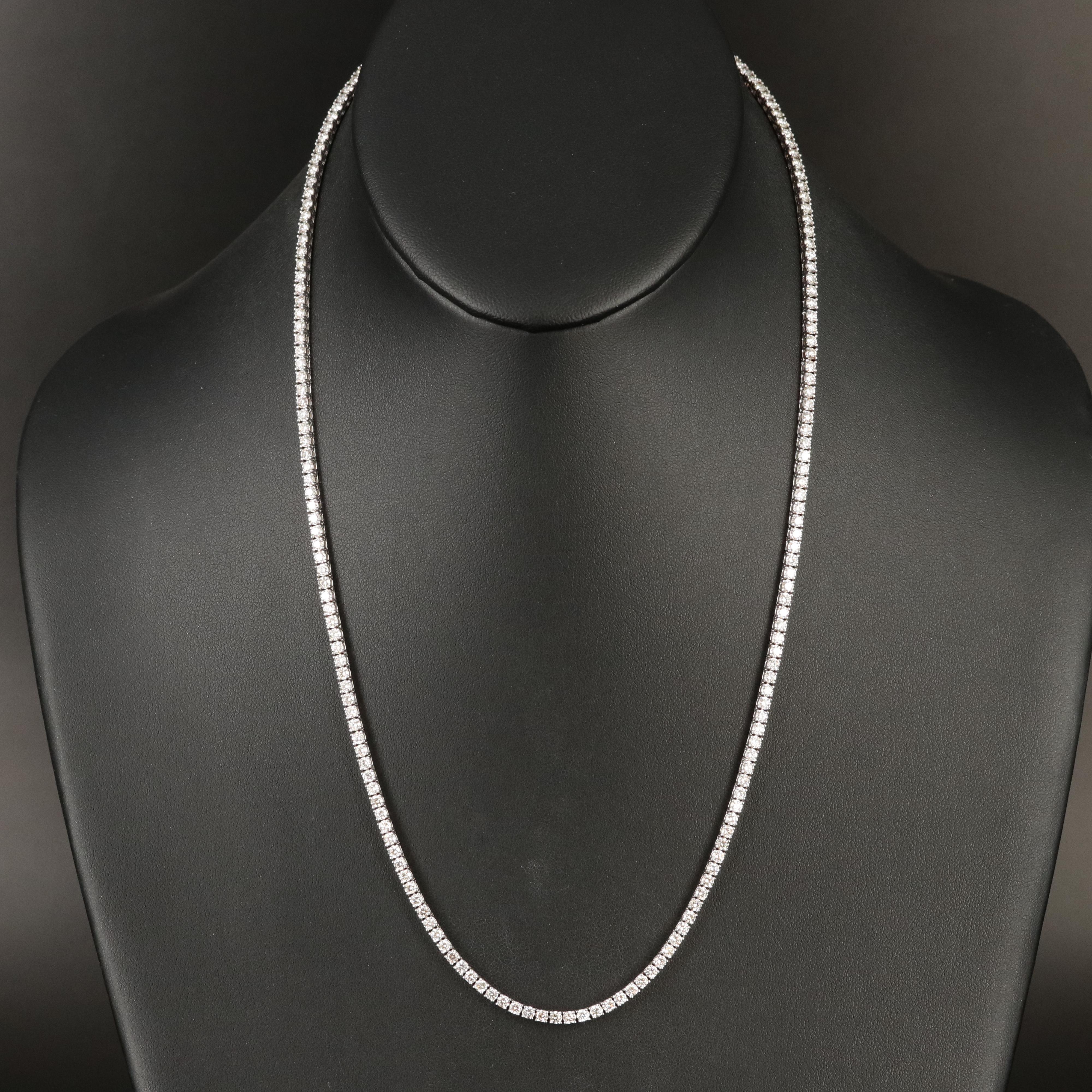 14K 8.50 CTW Diamond Line Necklace