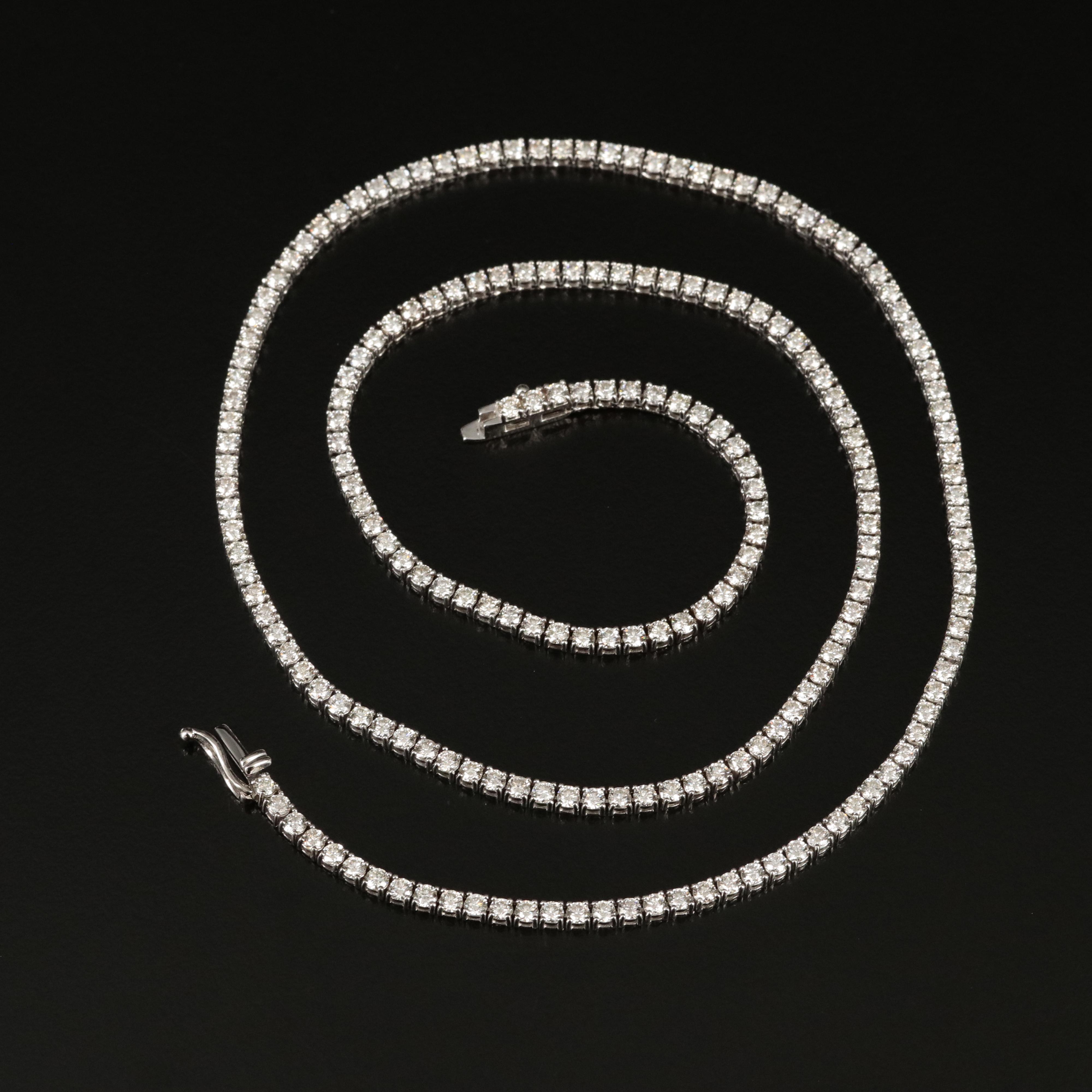 14K 8.50 CTW Diamond Line Necklace