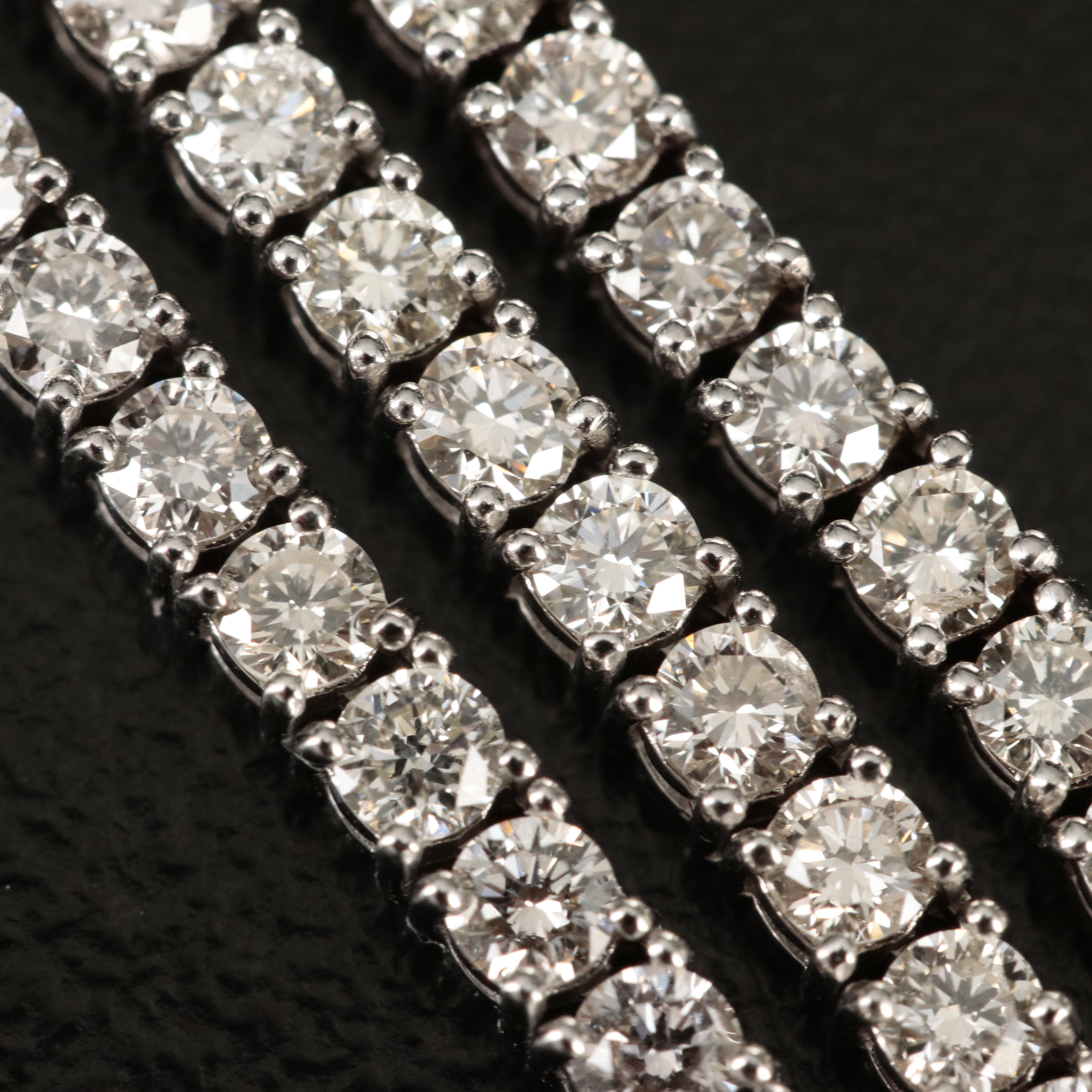 14K 8.50 CTW Diamond Line Necklace