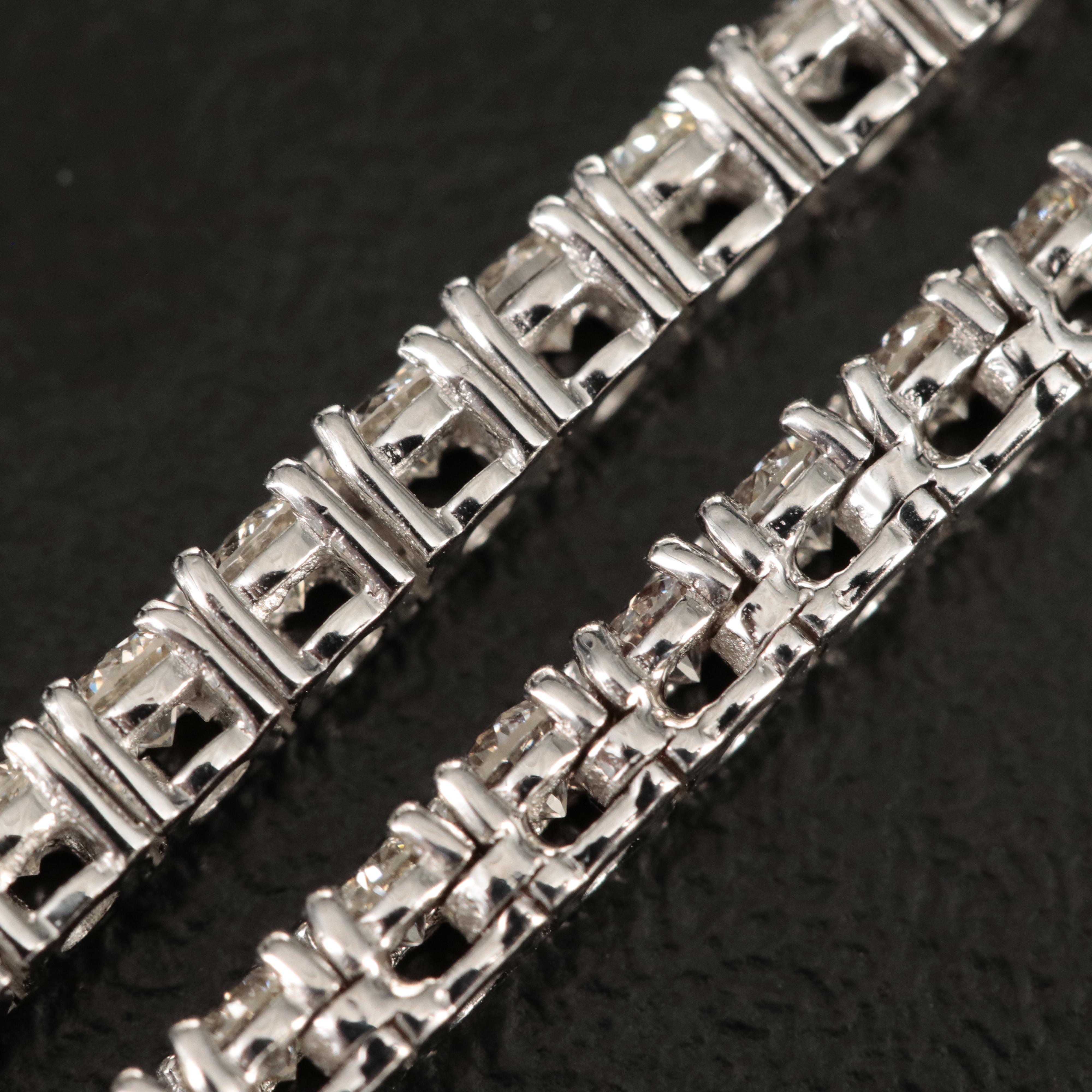 14K 8.50 CTW Diamond Line Necklace