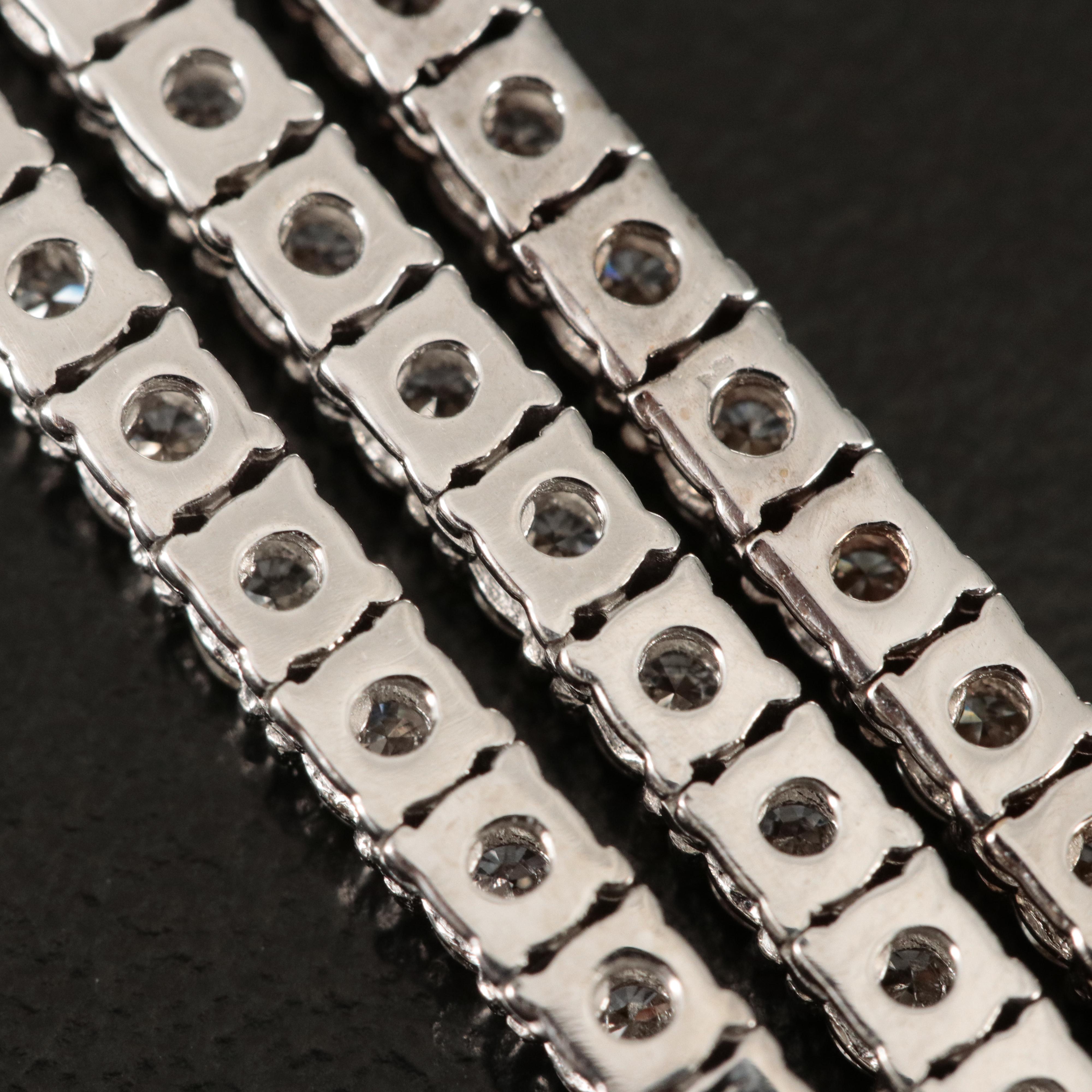 14K 8.50 CTW Diamond Line Necklace