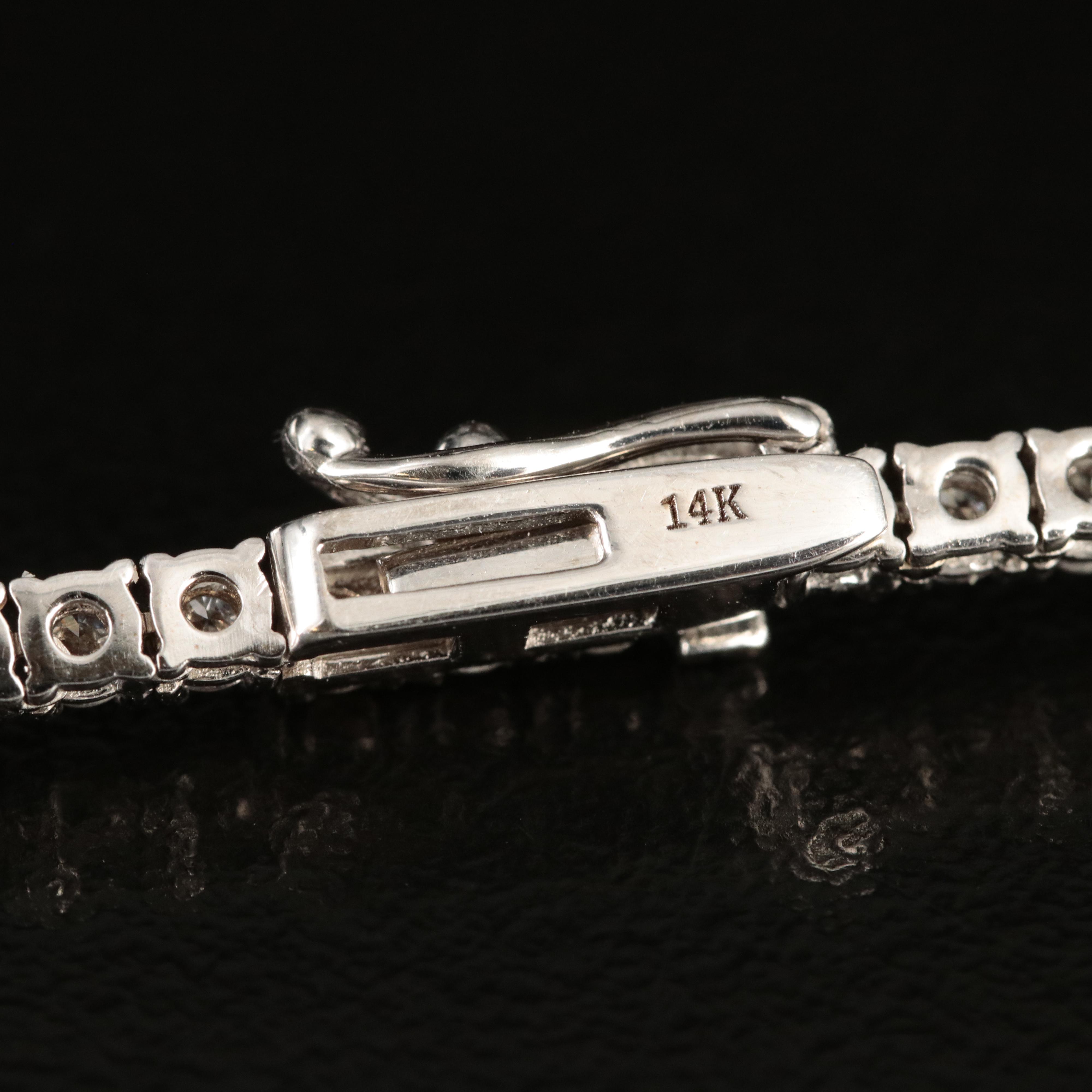 14K 8.50 CTW Diamond Line Necklace