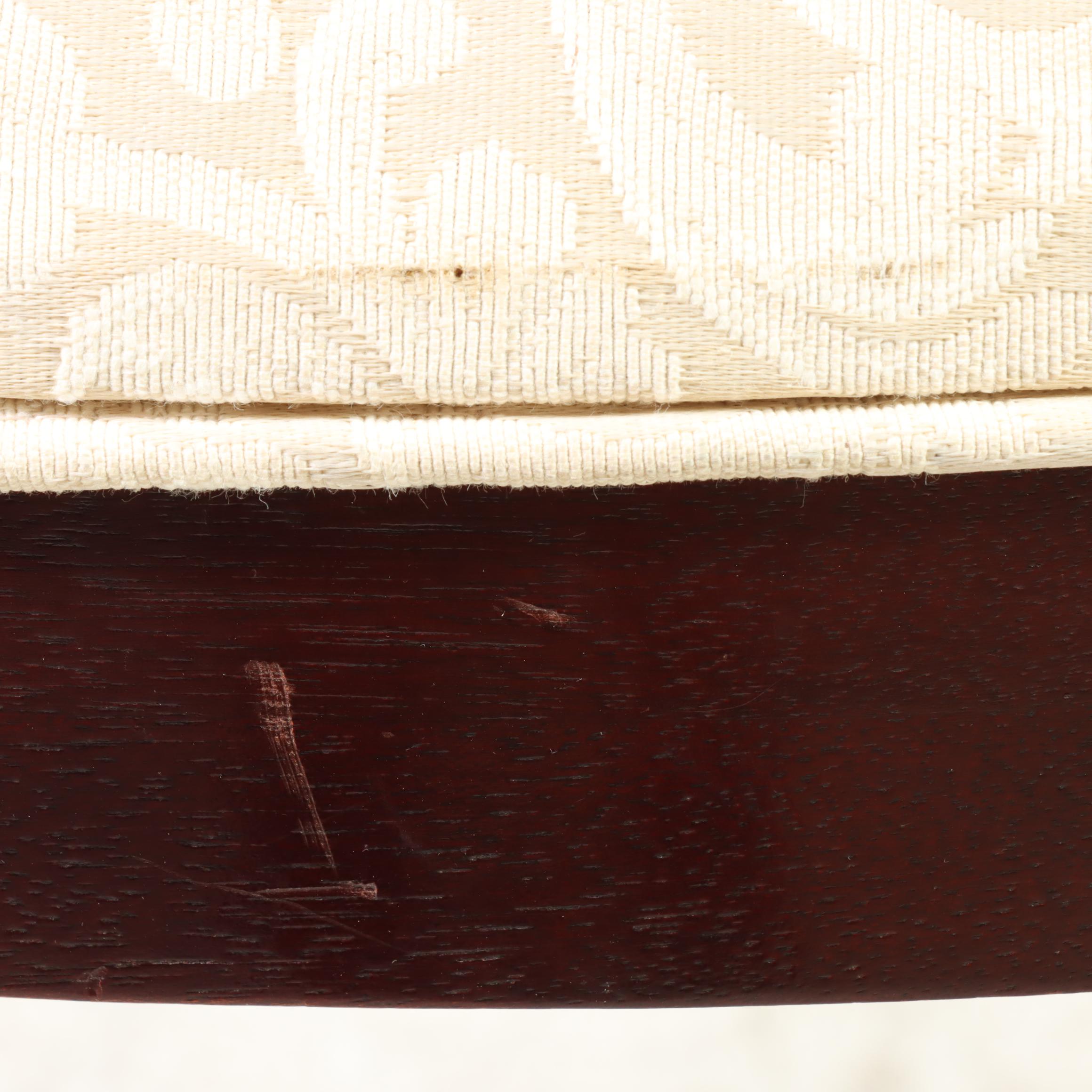 Thomasville Chippendale Style Mahogany and Custom-Upholstered Side Chair