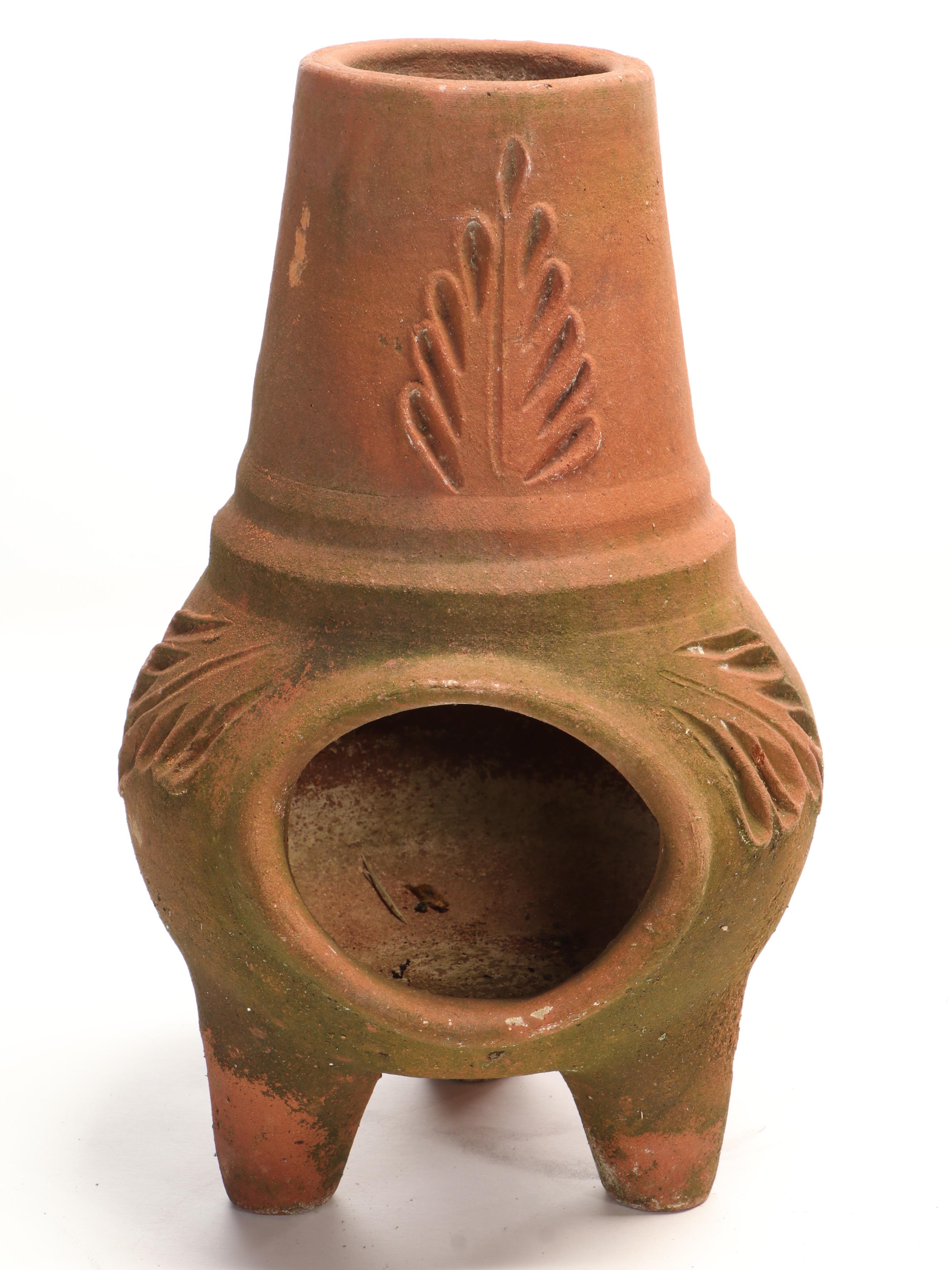 Terracotta Chiminea Patio Fire Pits
