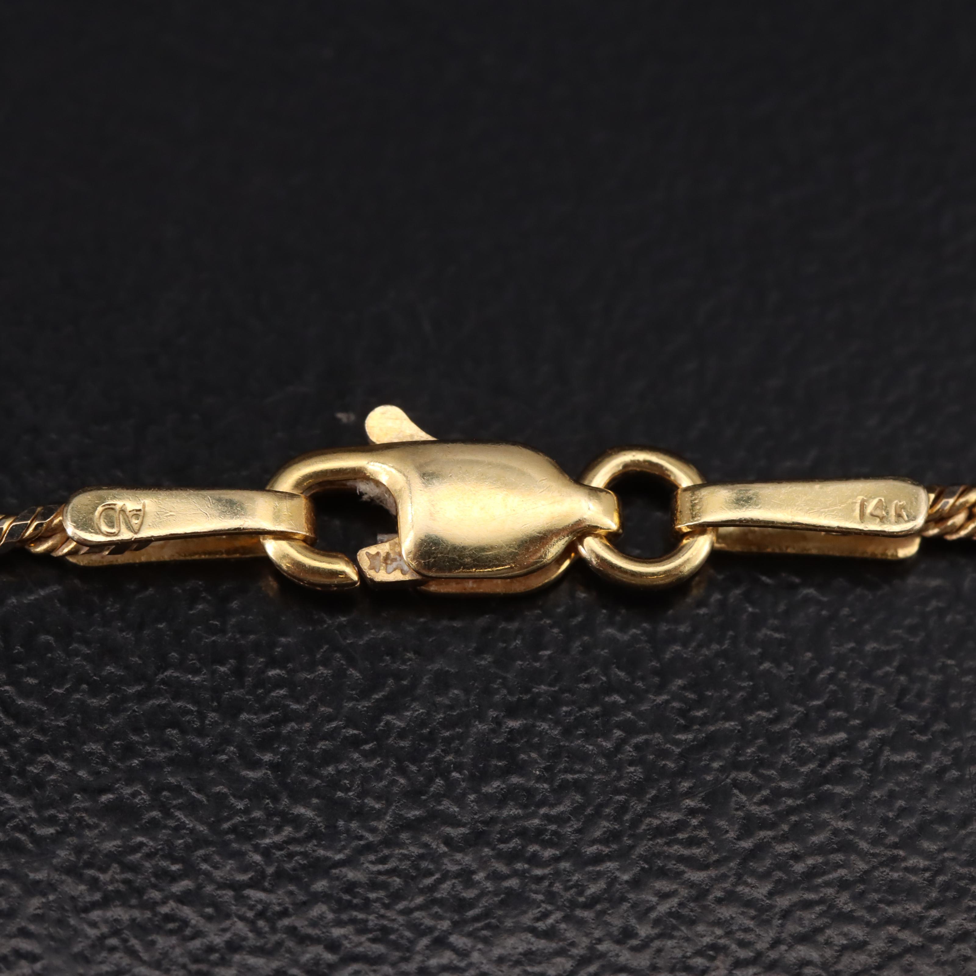 14K Claddagh Pendant Necklace