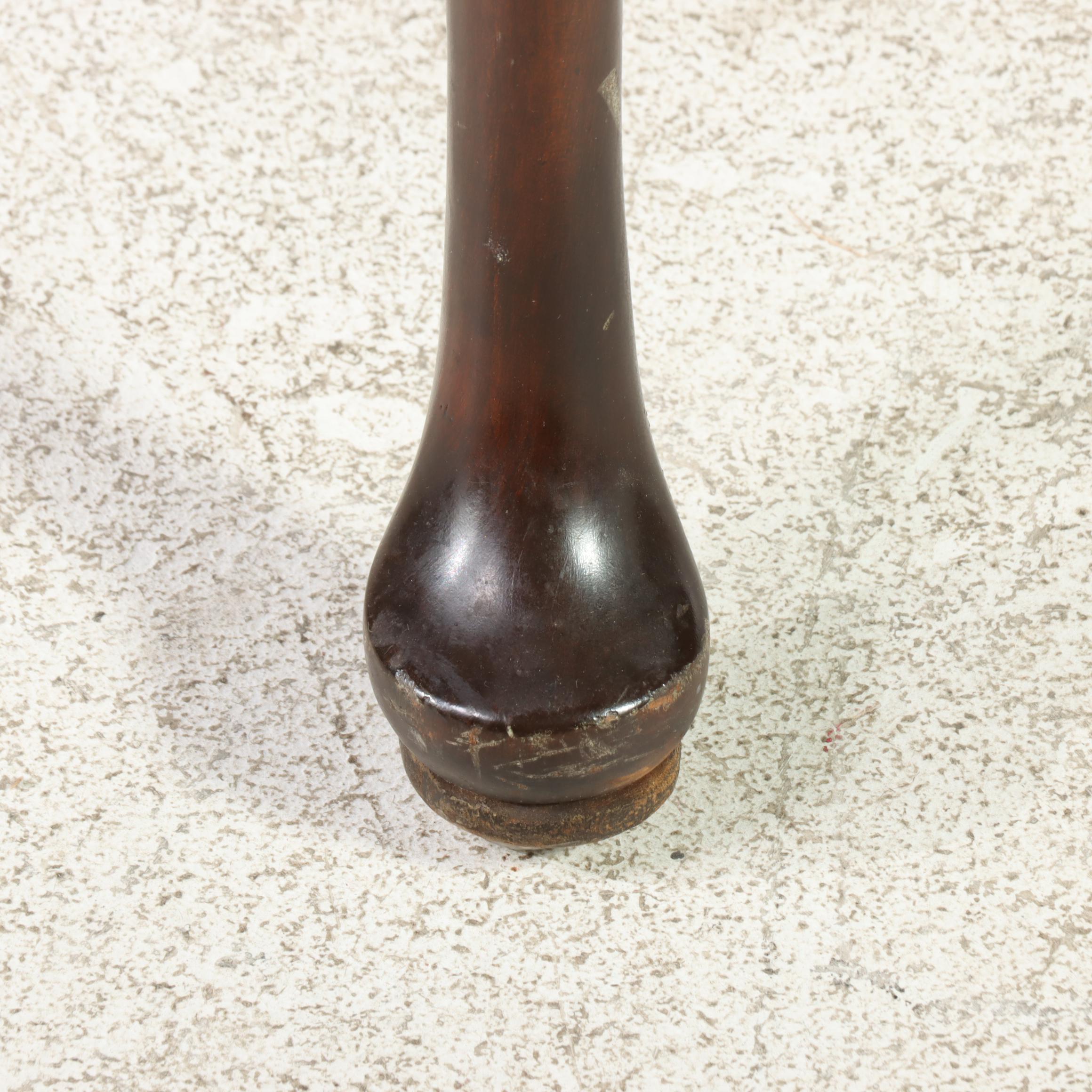 Ethan Allen Queen Anne Style Cherrywood Side Table, Late 20th Century