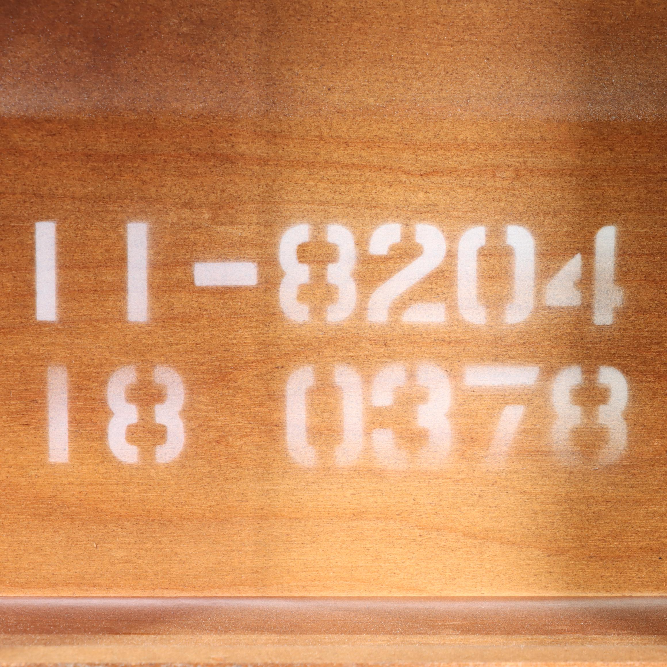 Ethan Allen Queen Anne Style Cherrywood Side Table, Late 20th Century