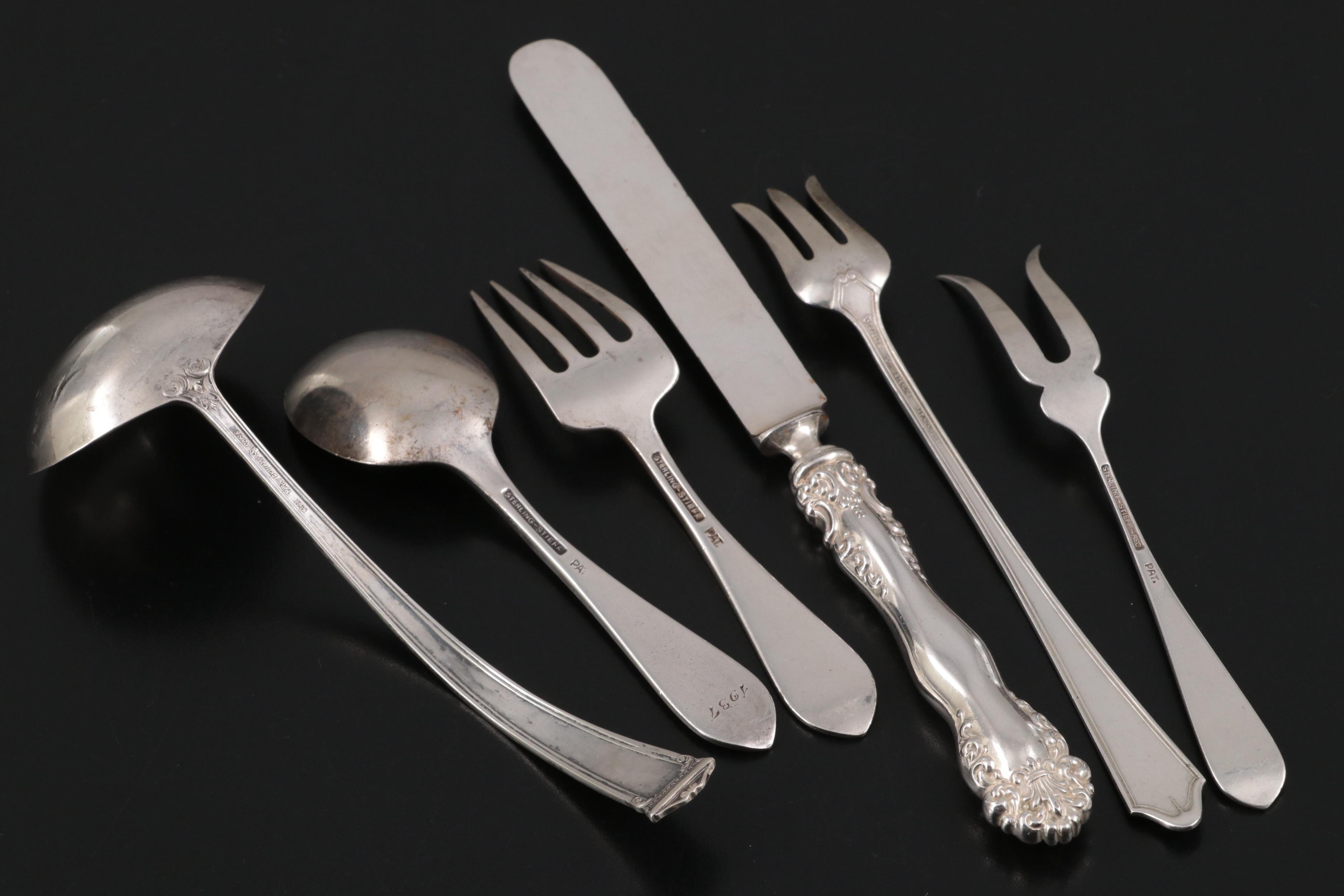 Westmoreland Silver "George & Martha Washington" Sterling Silver Flatware