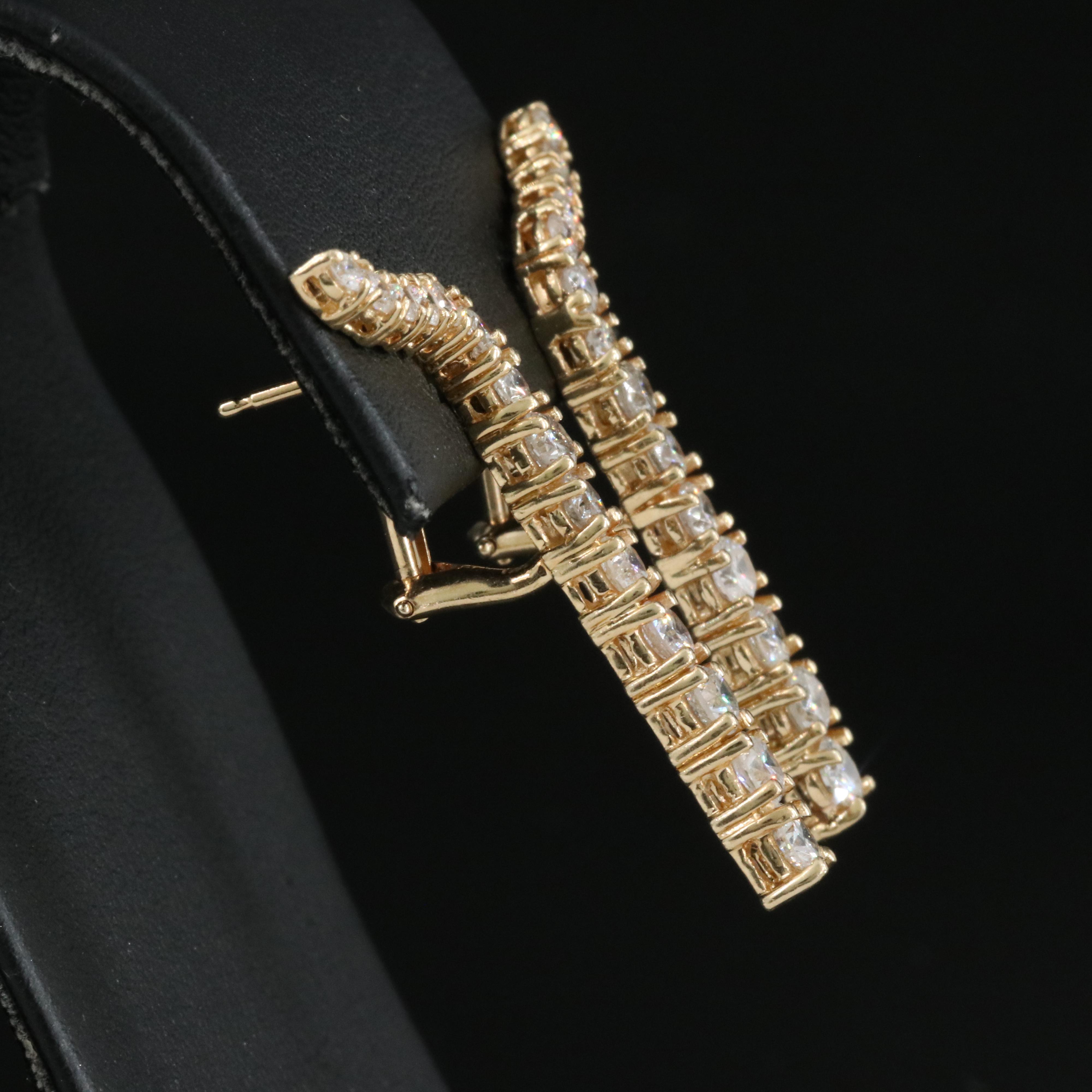 14K 3.08 CTW Diamond Graduated Earrings