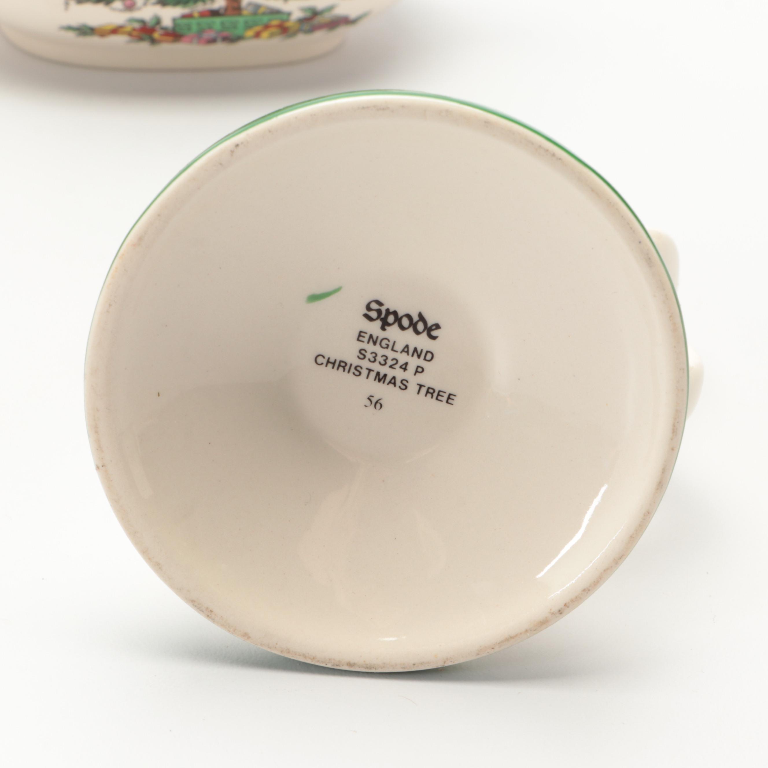Spode "Christmas Tree" Porcelain Tableware and More Christmas Table Accessories