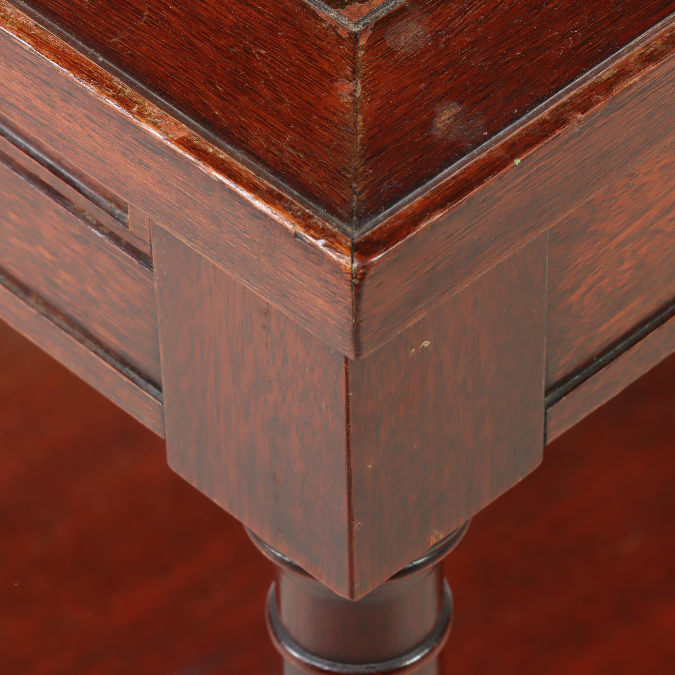 Fine Arts Furniture Co. Empire Style Mahogany Two-Tier Side Table, 20th Century