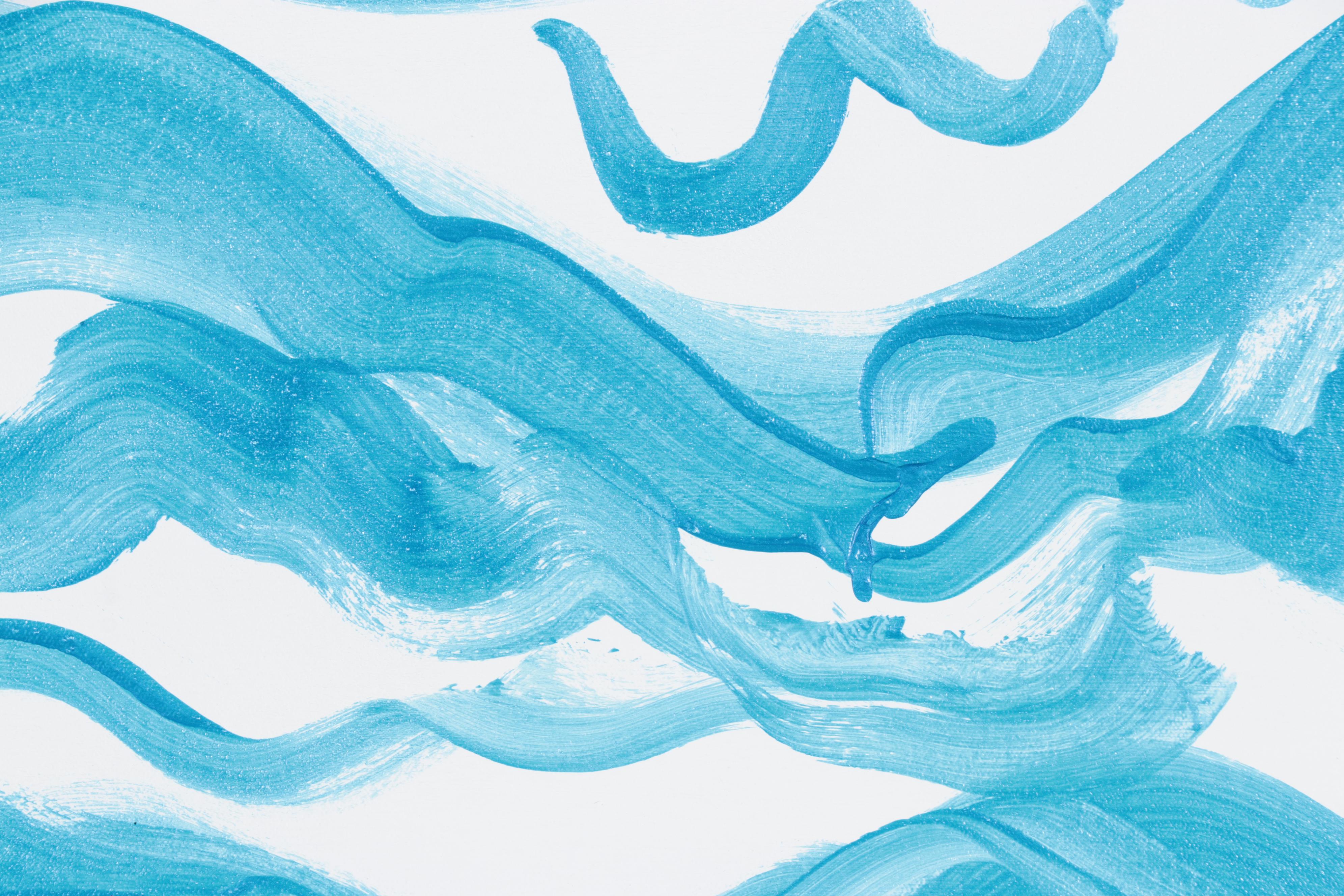 Susan Crew Acrylic Painting "Water Kingdom 1", 21st Century