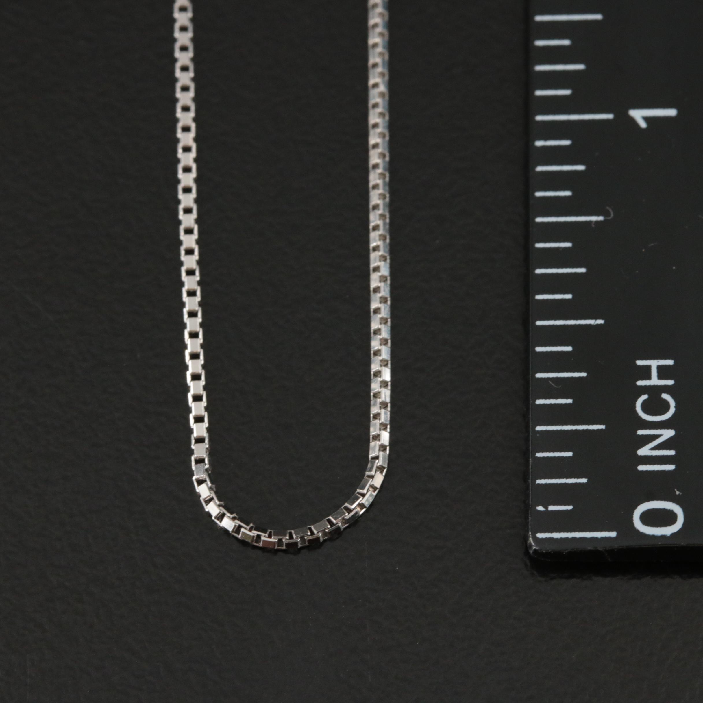 Platinum Box Chain Necklace