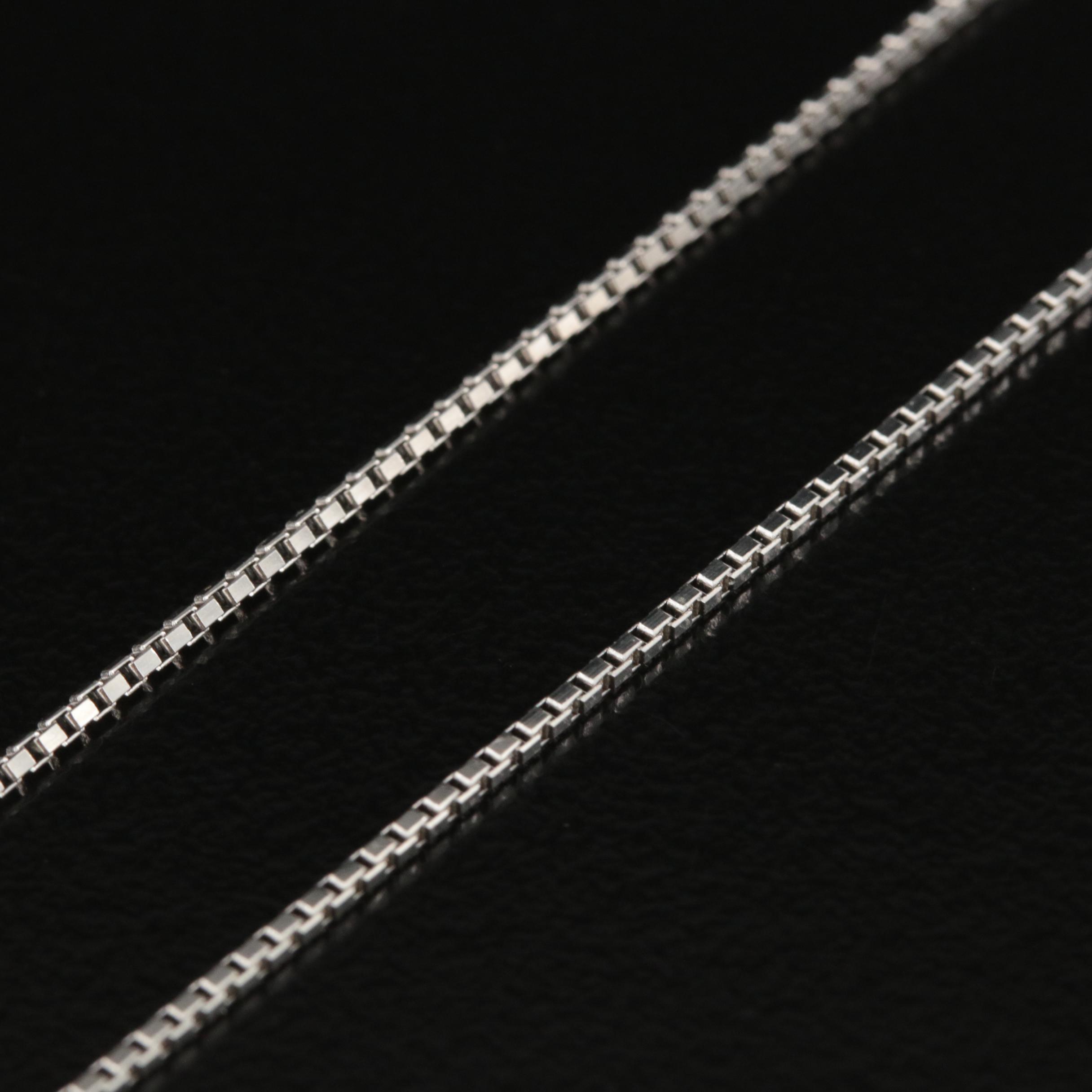 Platinum Box Chain Necklace