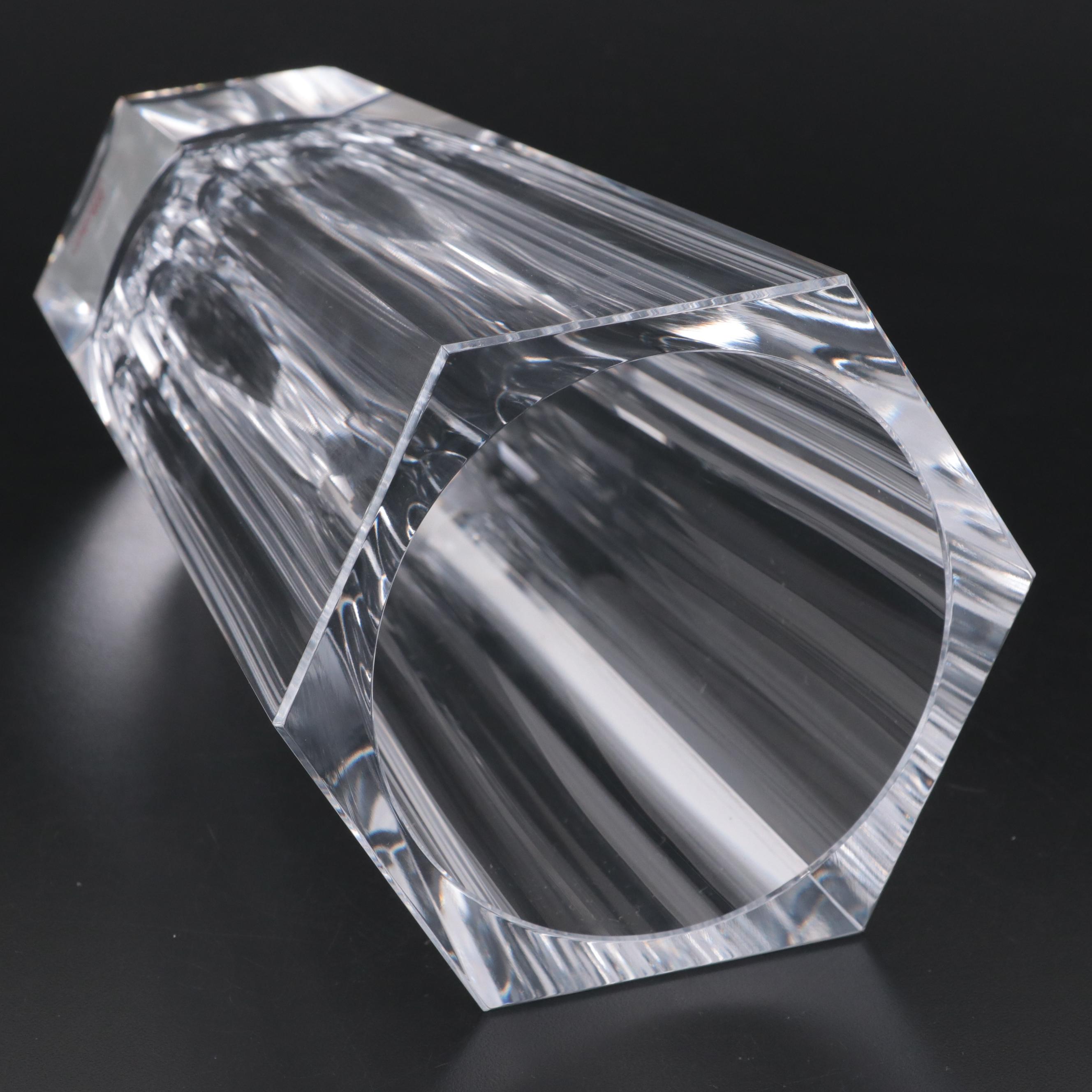 Moser "Purity" Cut Crystal Vase