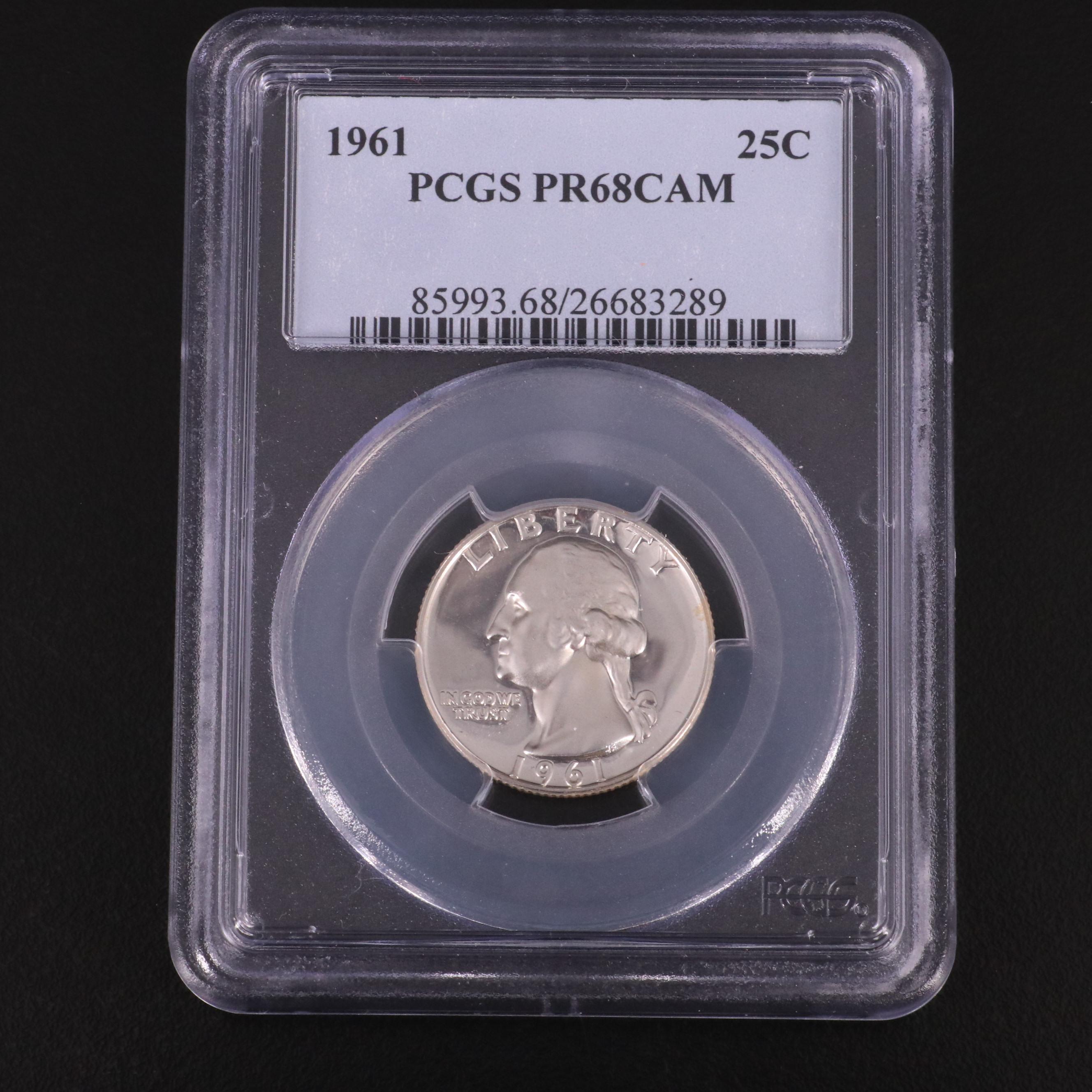 Three NGC and PCGS Graded Proof Silver Washington Quarters