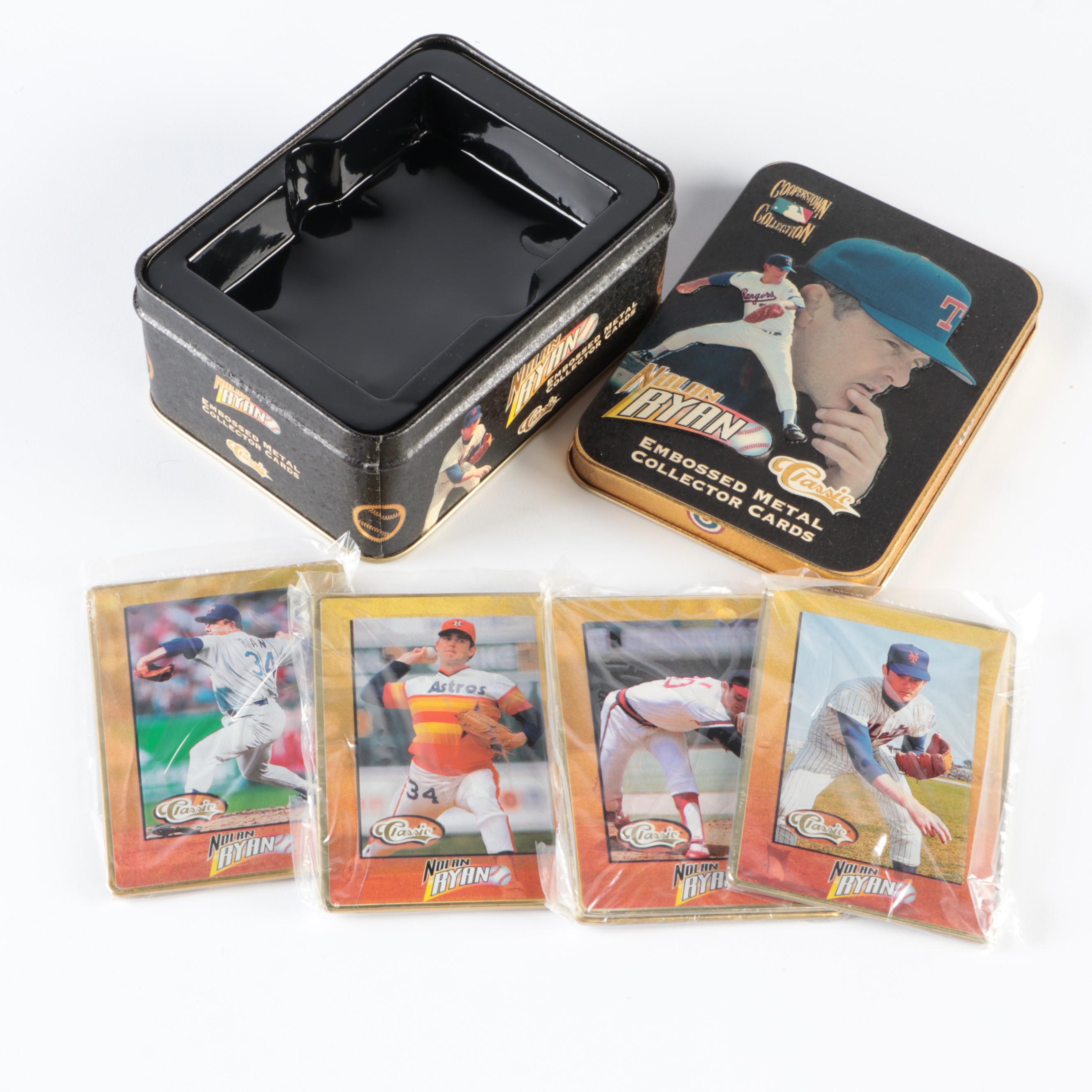 Nolan Ryan Commemorative Baseball with Topps Sports Cards and More, 1950s–2000s