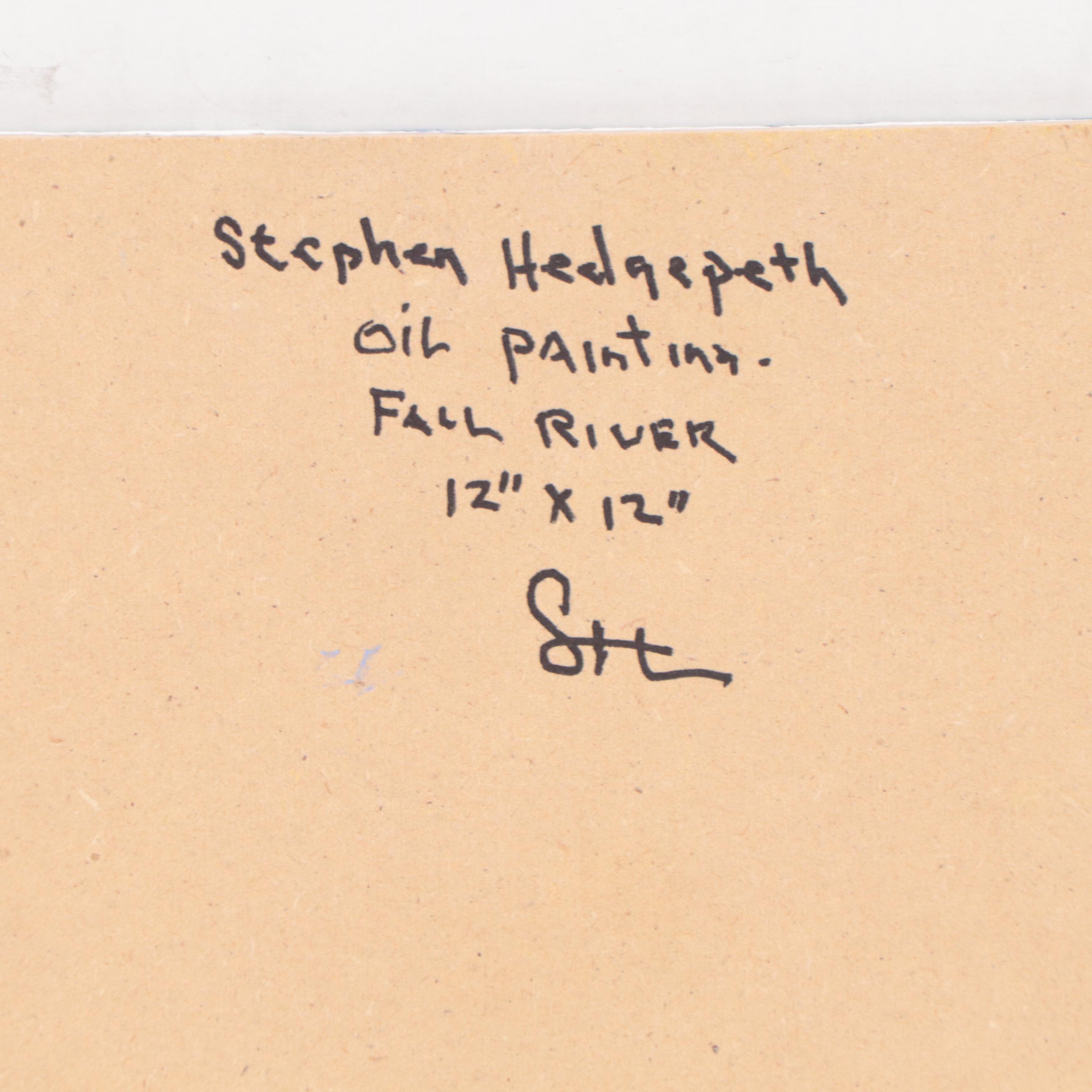 Stephen Hedgepeth Landscape Oil Painting "Fall River," 21st Century