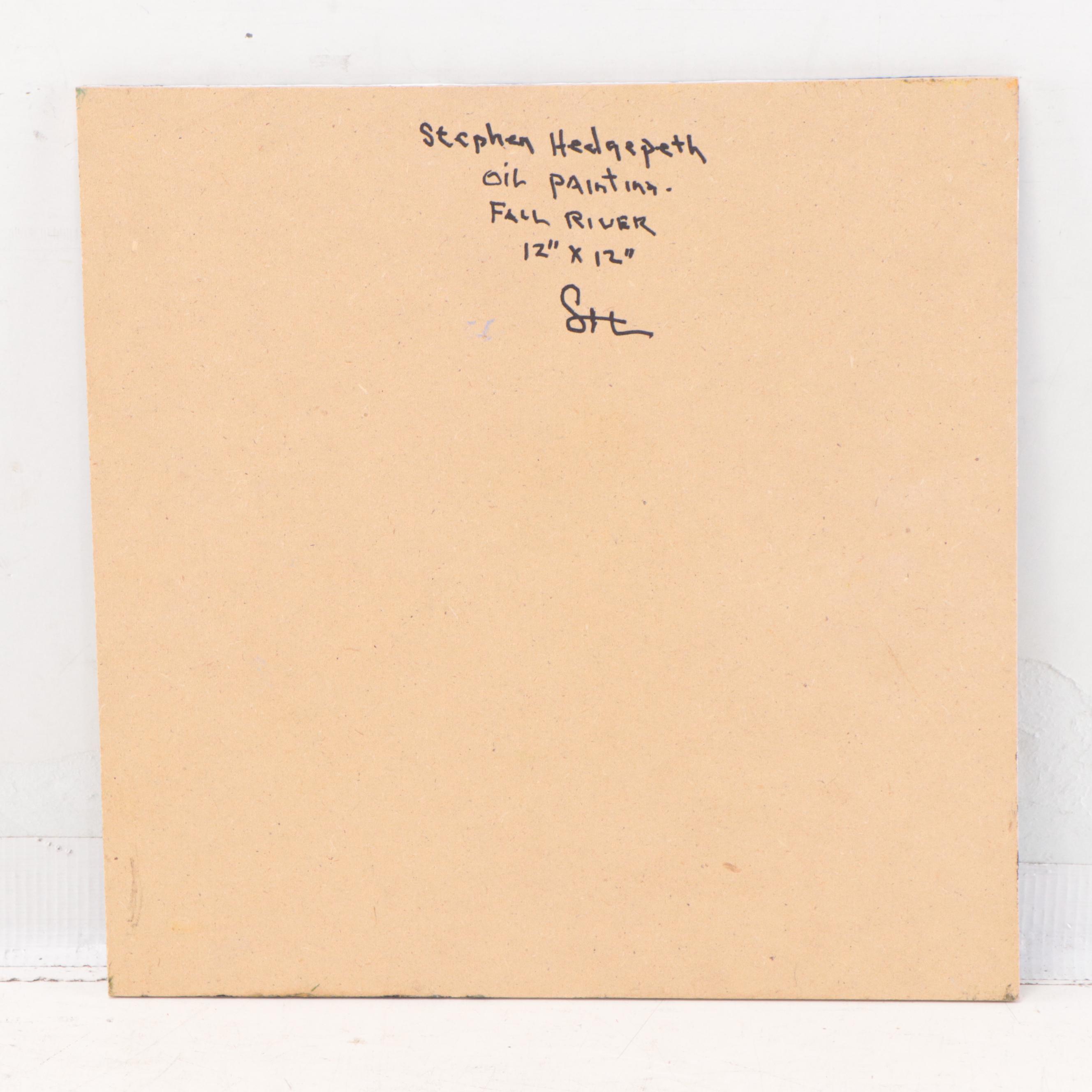 Stephen Hedgepeth Landscape Oil Painting "Fall River," 21st Century