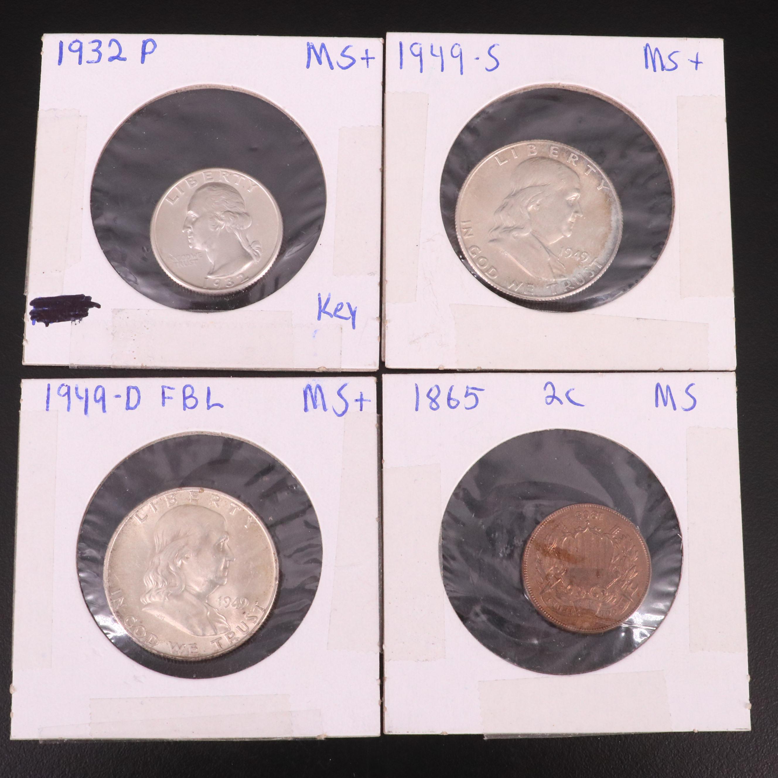 Seven United States Coins