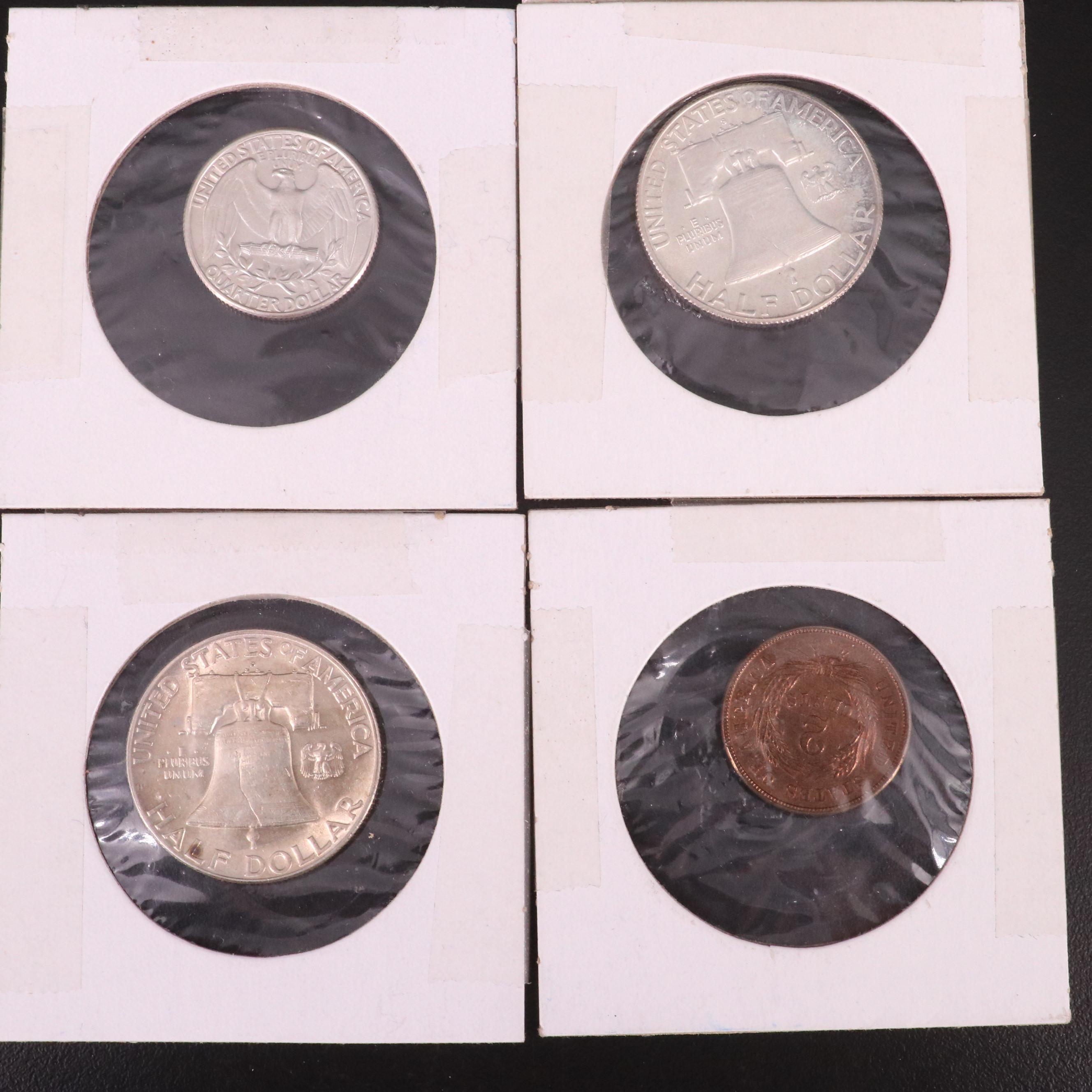 Seven United States Coins