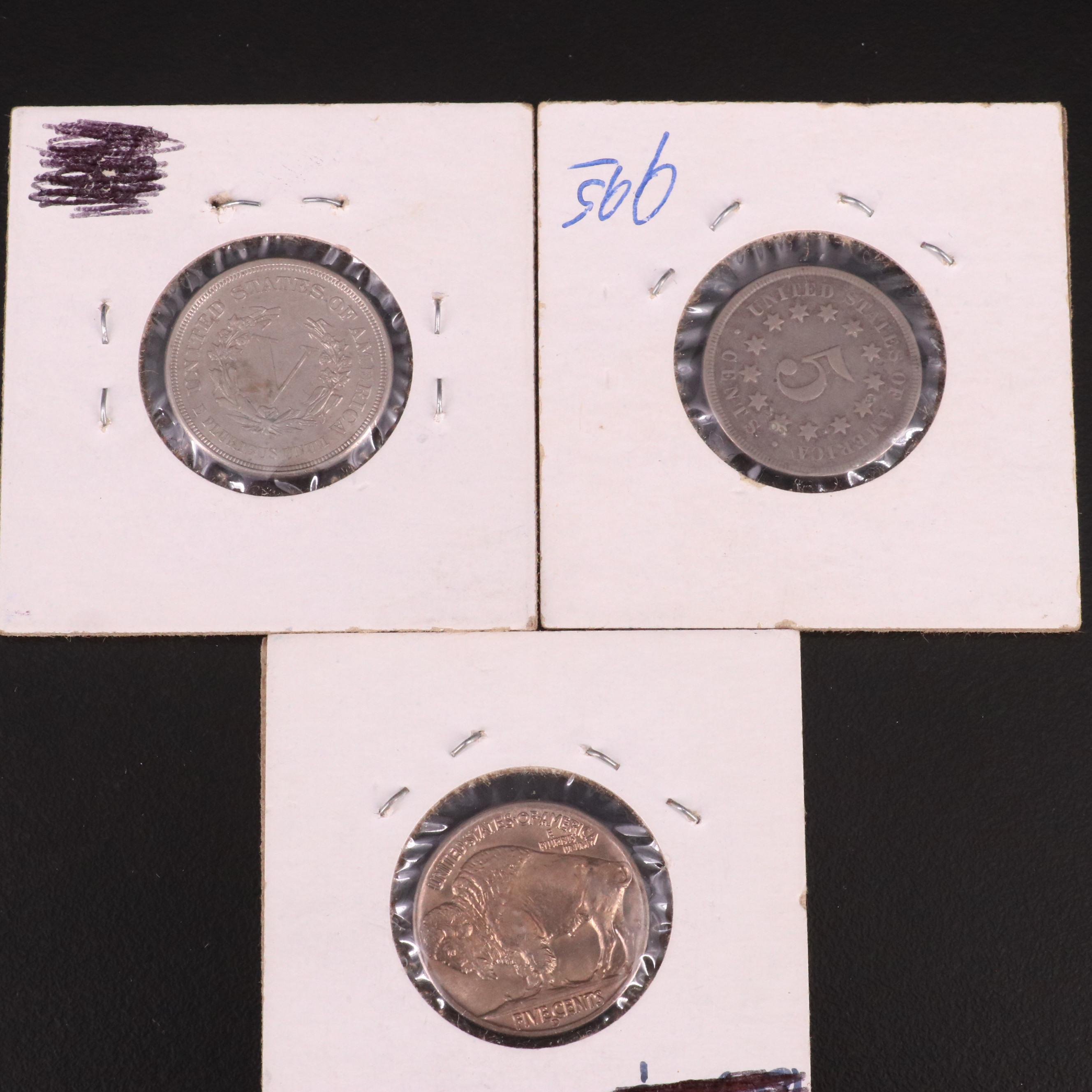 Seven United States Coins