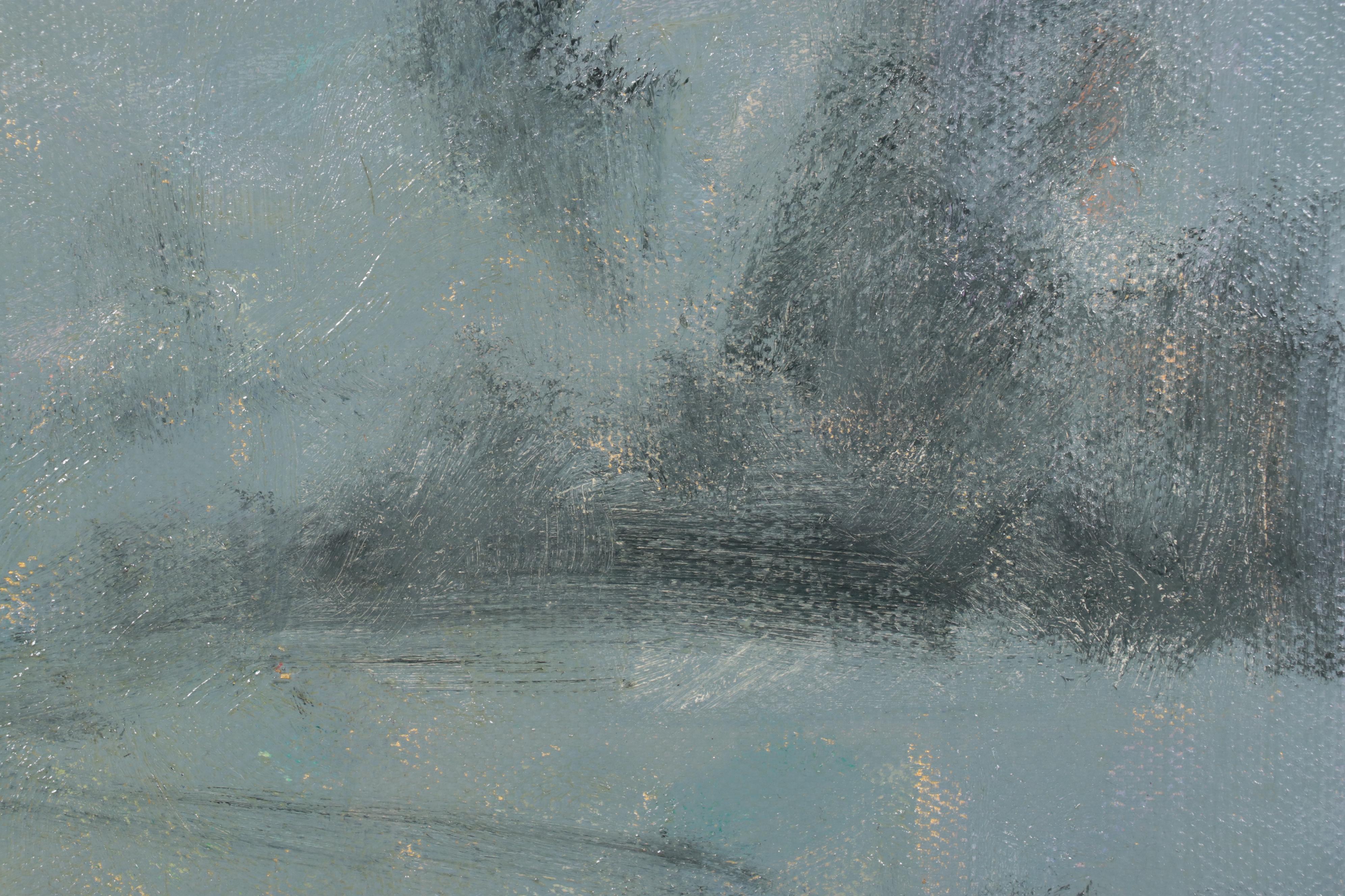 Esther Liu Non-Objective Abstract Mixed Media Painting