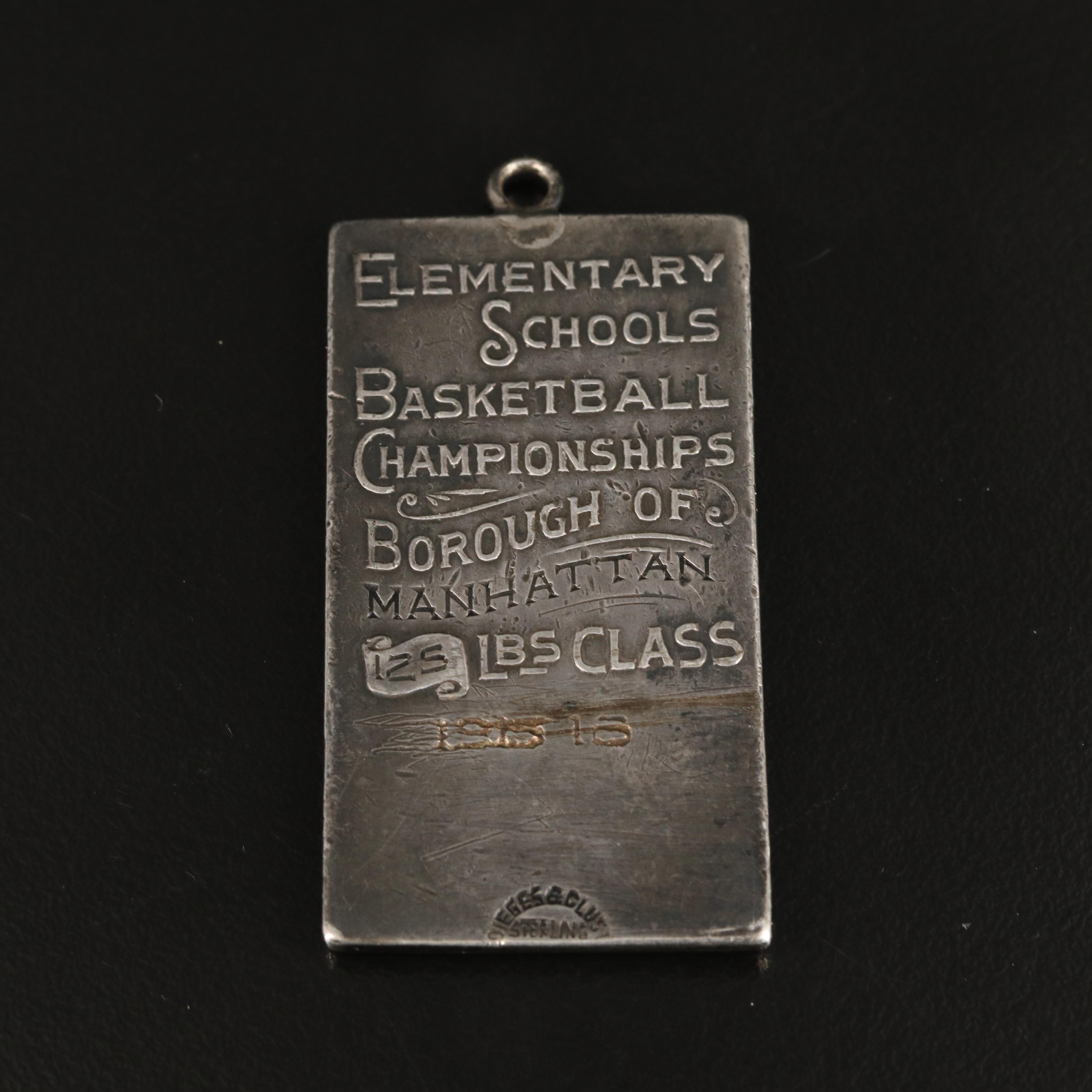 Antique Dieges & Clust Sterling School Pendant