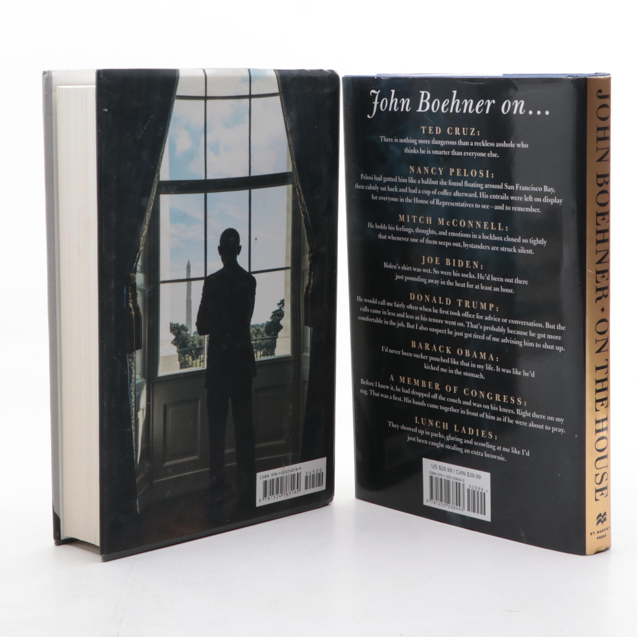 First Edition "On the House" by John Boehner and More Nonfiction Books