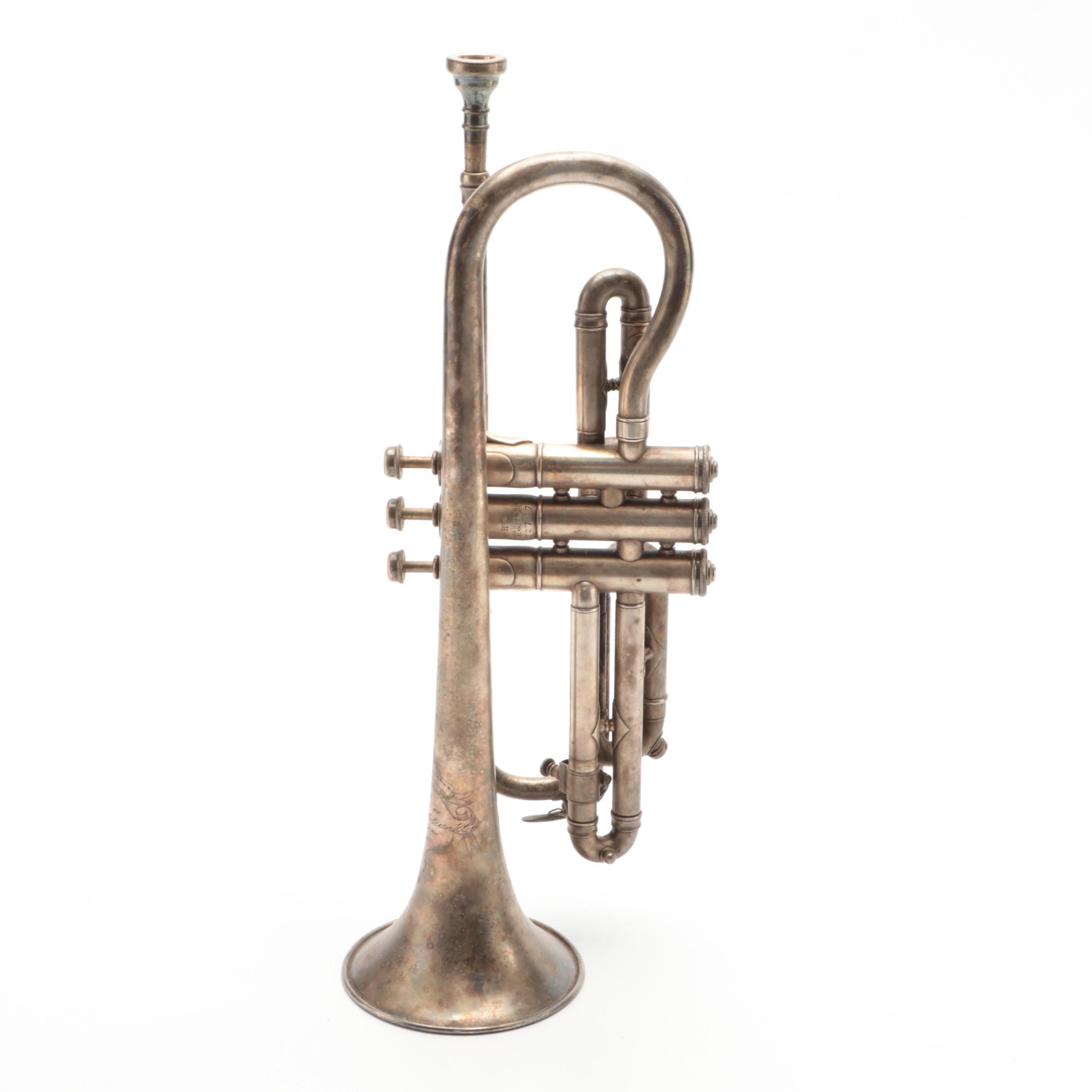 Frank Holton & Co. Model Clarke Cornet with Carrying Case