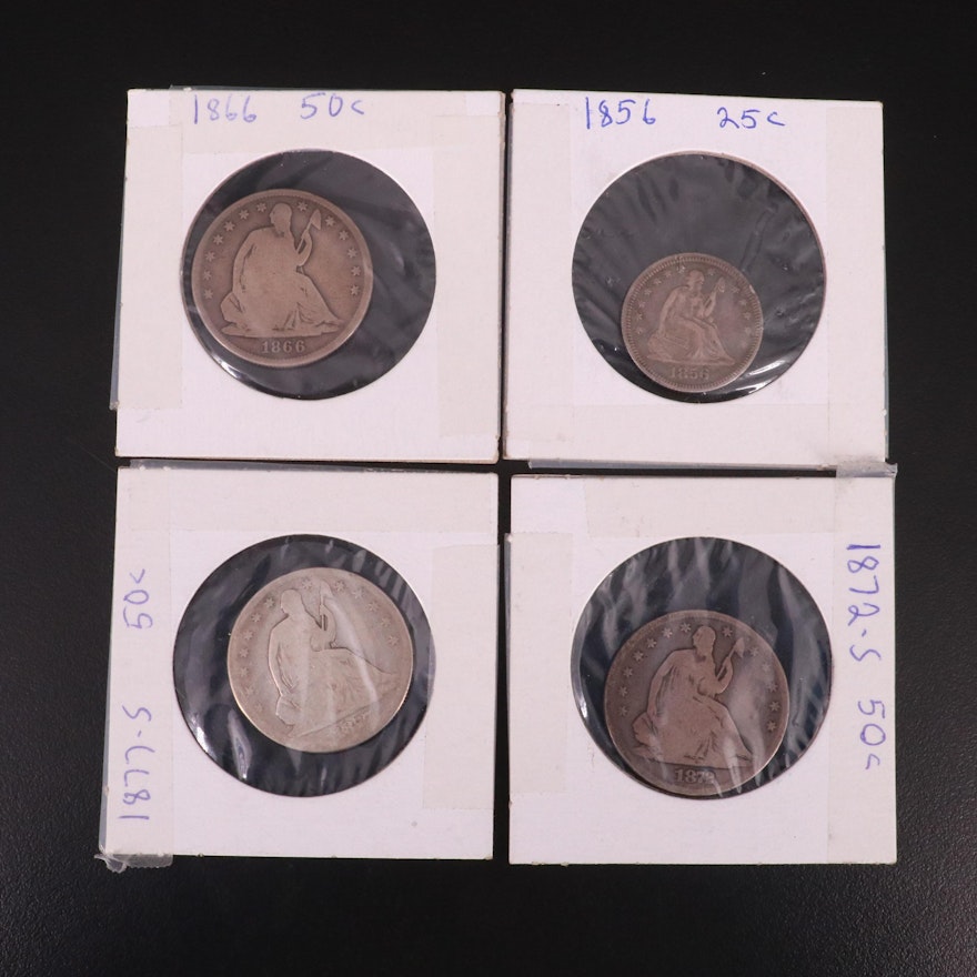 Four Seated Liberty Type Coins